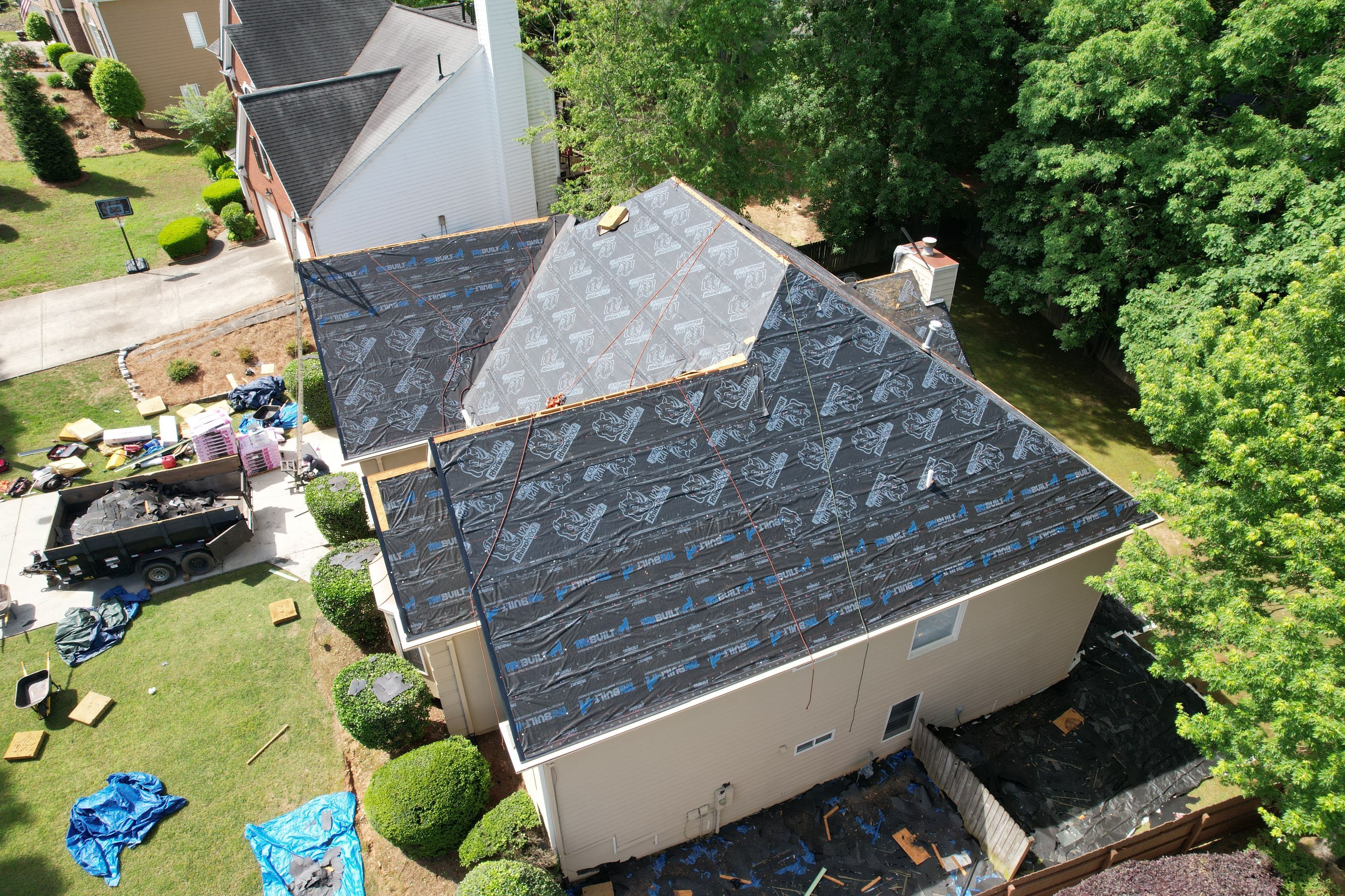 Residential Roof Replacement using Owens Corning Estate Gray by Inspector Roofing and Restoration
