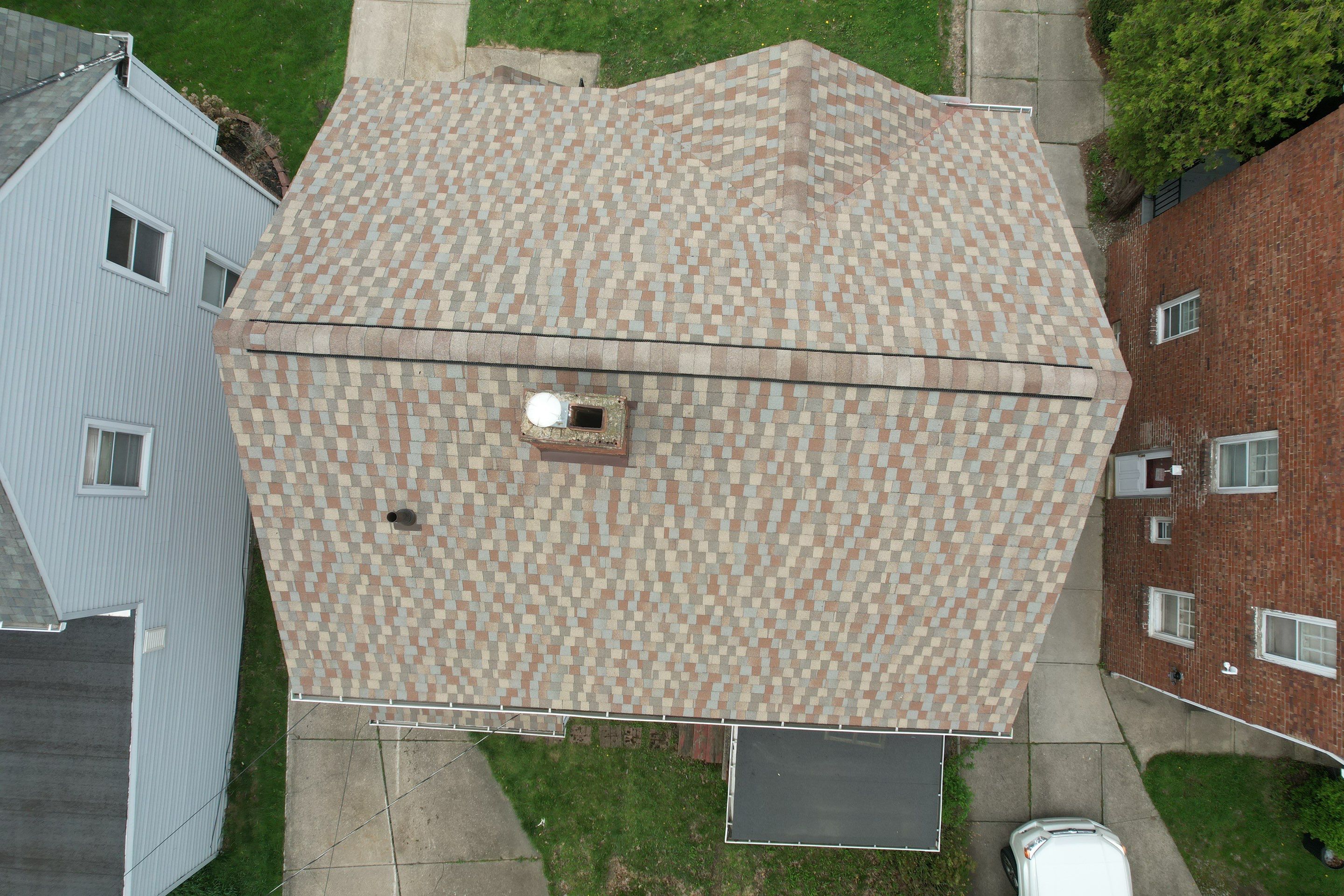 Storm Restoration - Roof Replacement using GAF Timberline HDZ Golden Harvest in Cleveland Heights by Atlas Roofing & Restoration