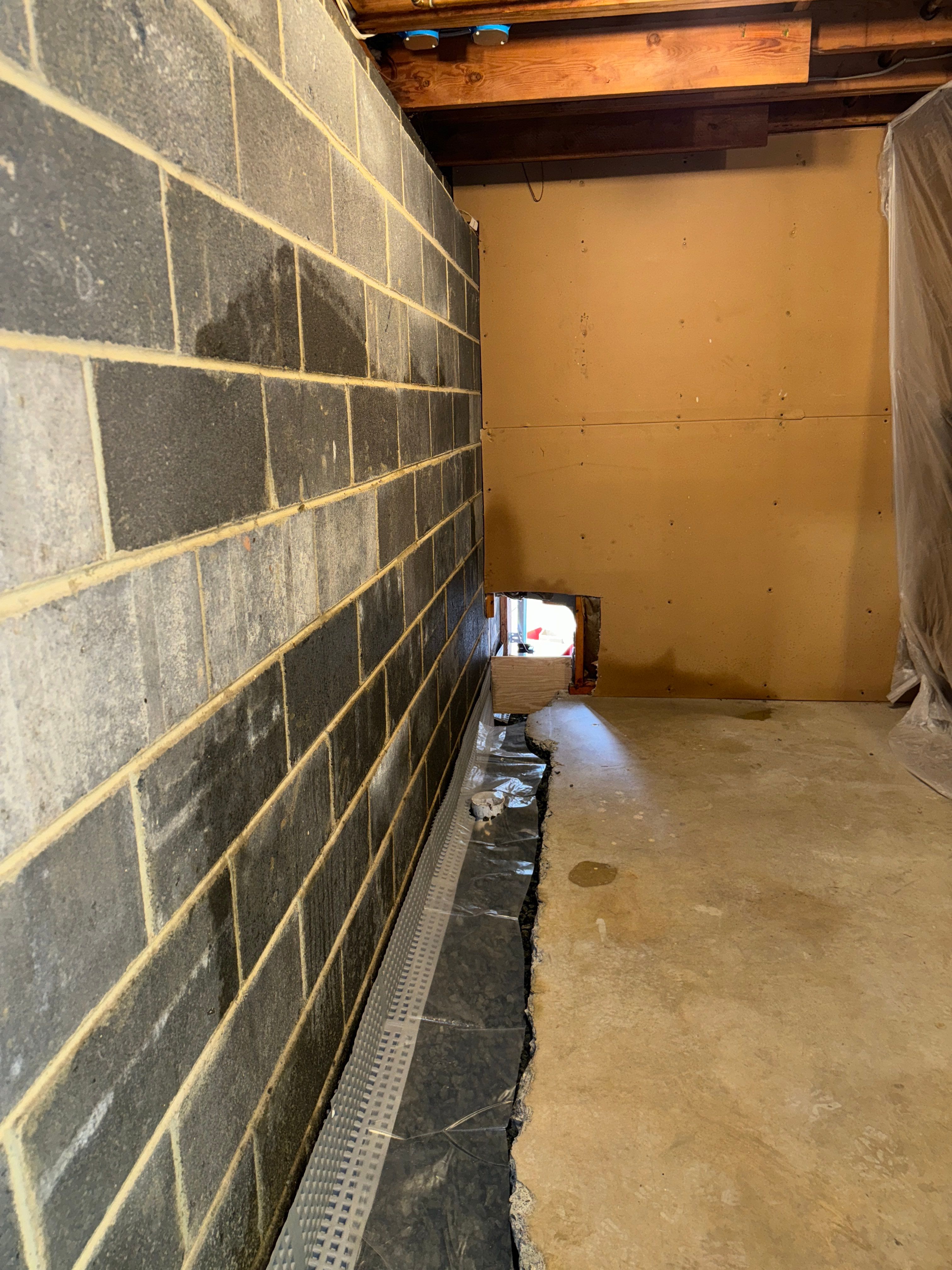 Interior French Drain in Bernardsville NJ by Pure Service Pro, LLC 