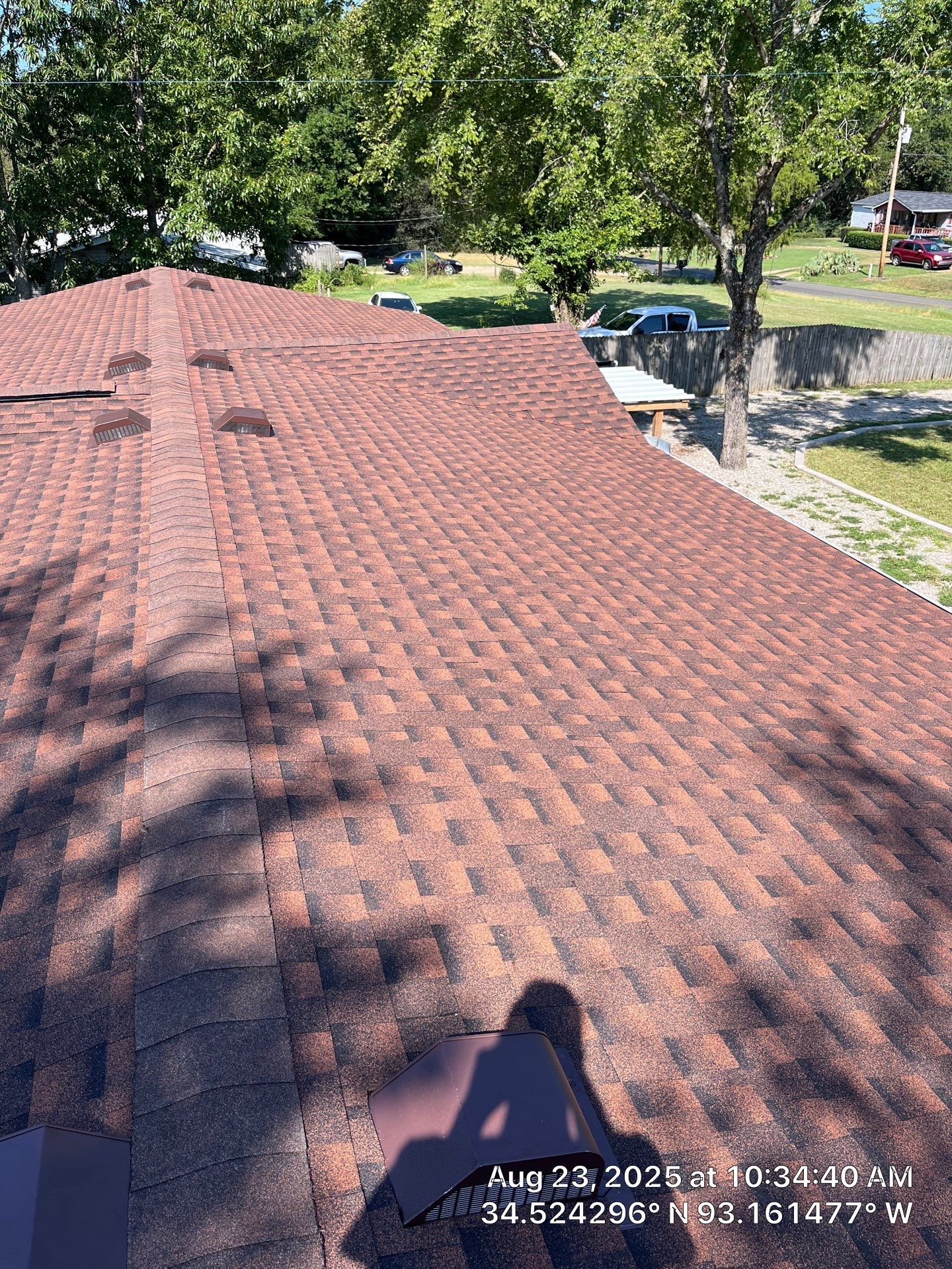 GAF Timberline HDZ Roof Replacement and Decking Repair in Hot Springs by Temple Roofing and Exteriors
