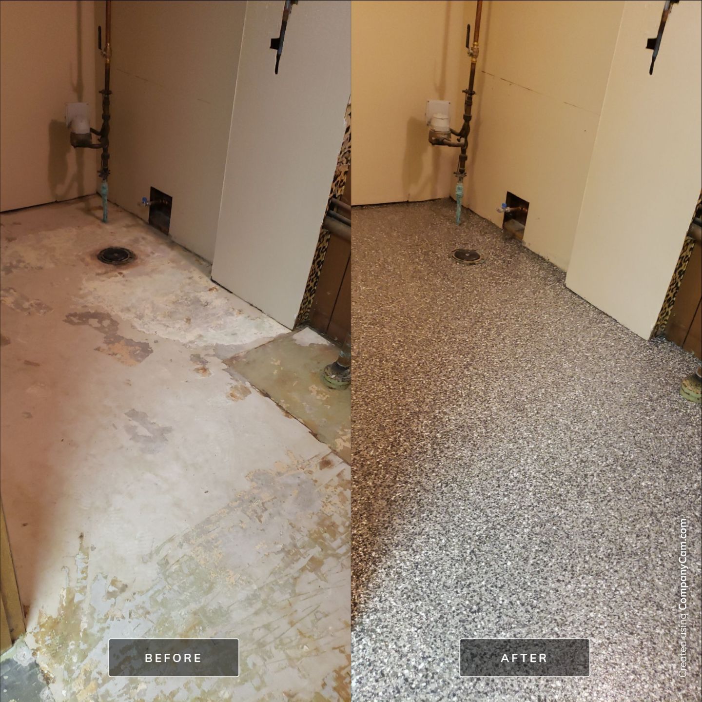 A Revitalized Basement by Revival Concrete Coatings, LLC