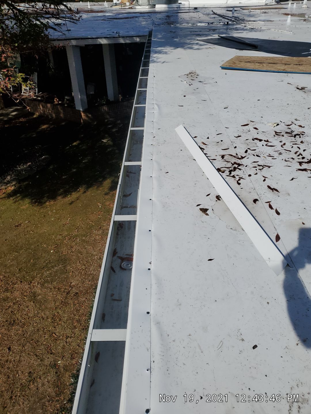 Commercial Roofing Installation using 50 mil PVC by Hostetler Roofing