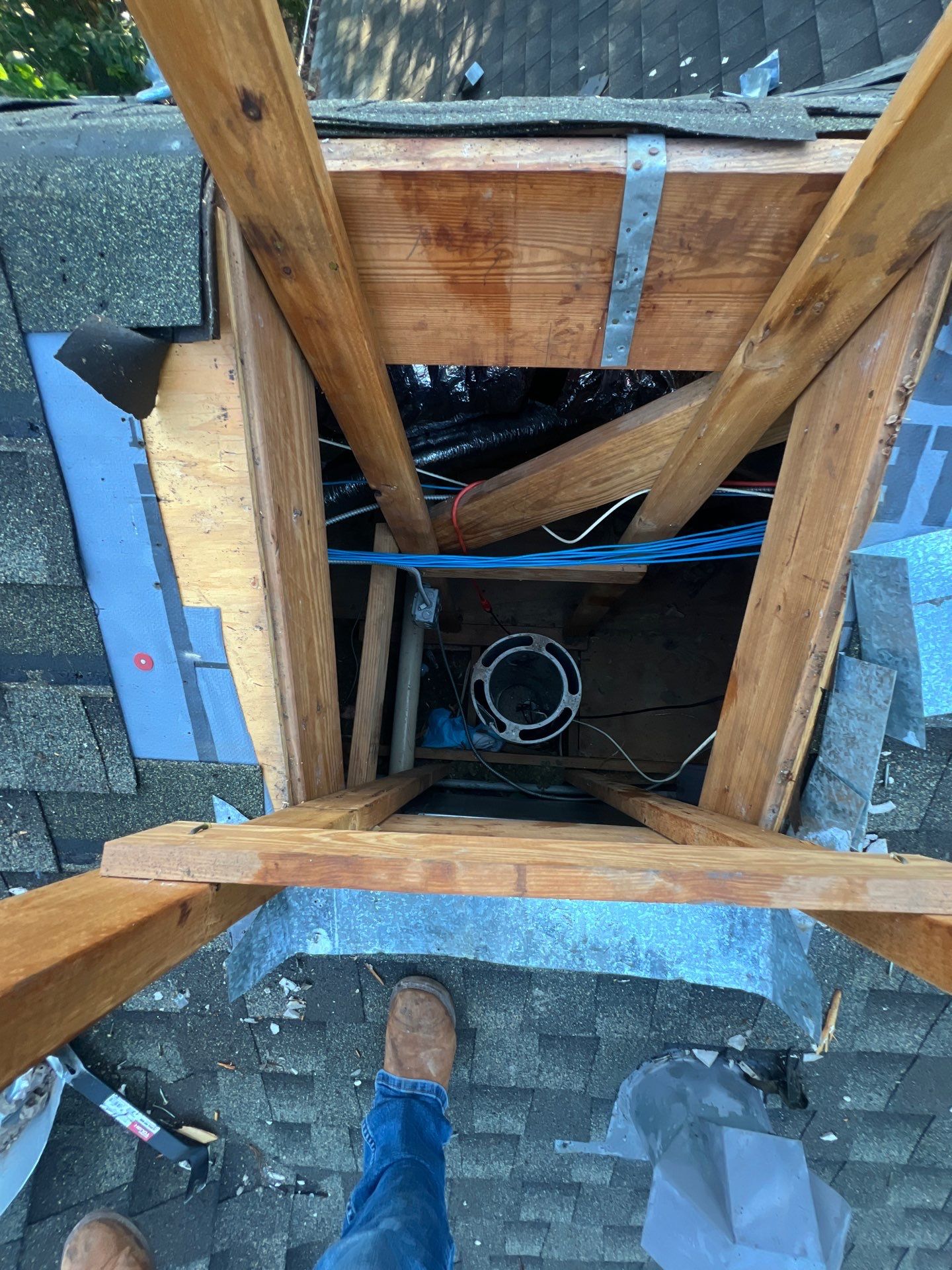 Hail Damage using Metal by Roof Repair Services LLC