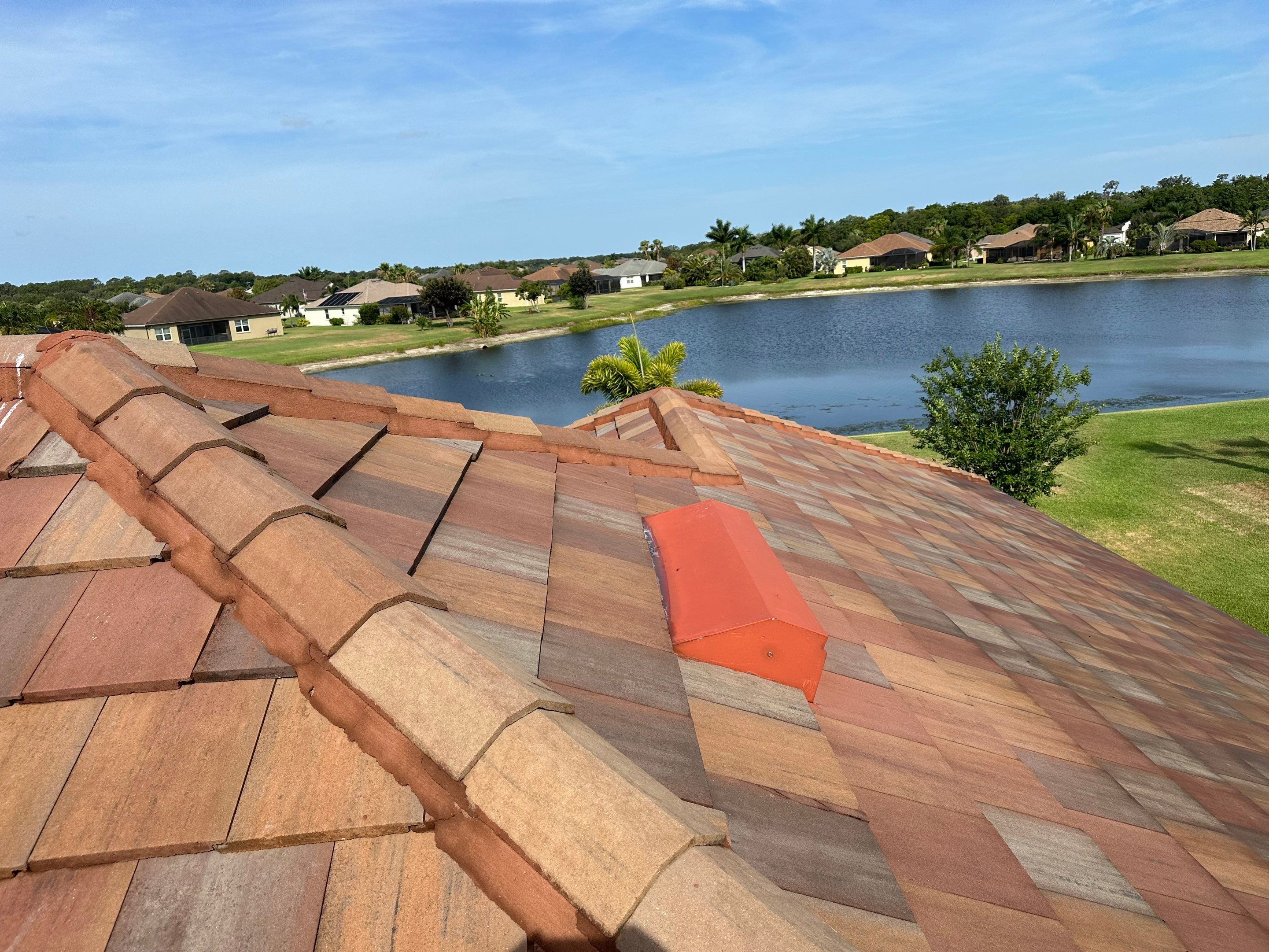 🏡 Tile Roof Cleaning – Gamble Creek Estates, Parrish, FL by Sunshine AquaWash