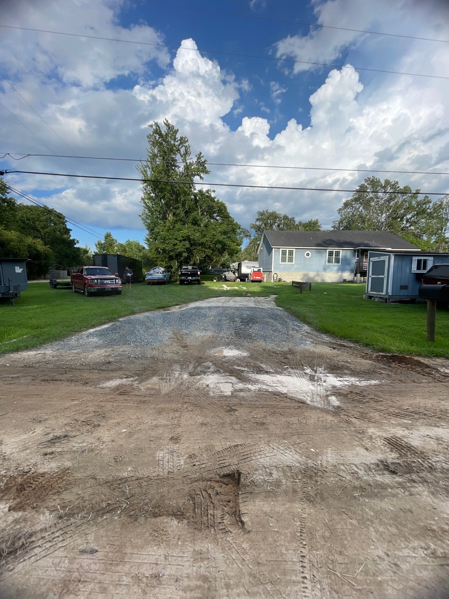 Residential Asphalt Millings Driveway Installation in Green Cove Springs by Burlington Concrete & Asphalt Inc 