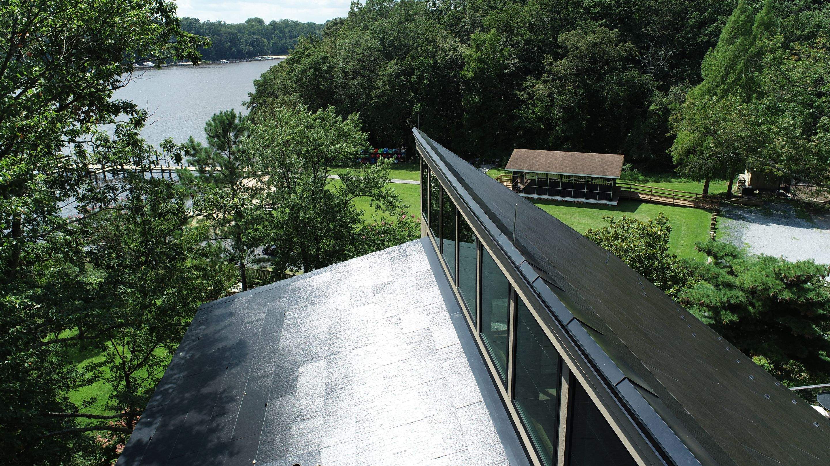 Tesla Solar Roof install Severn River by American Home Contractors