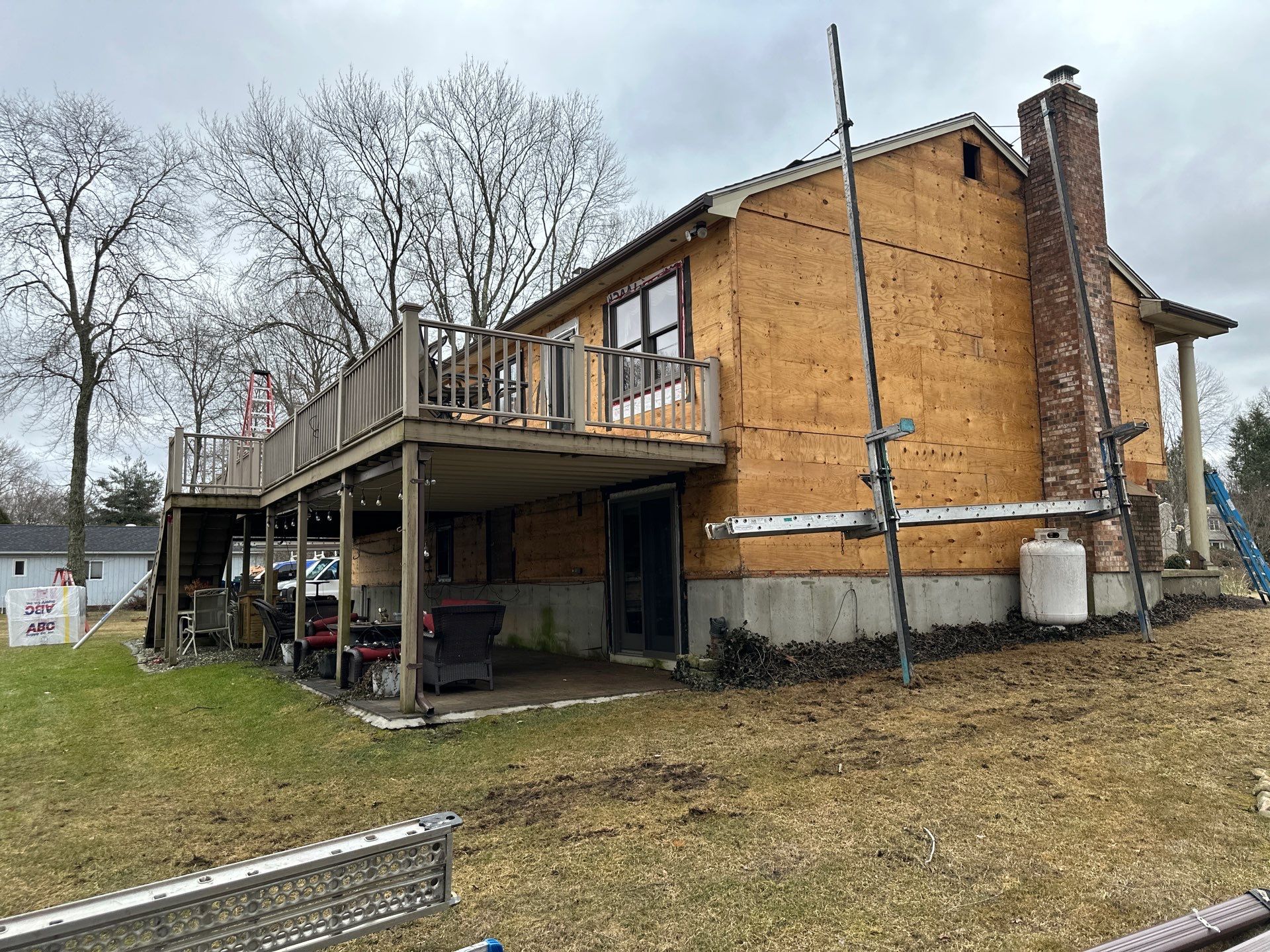Residential Roofing Installation using Owens Corning Duration Driftwood Siding Installation Using Cedar Impressions Pacific Blue by A Plus Exterior