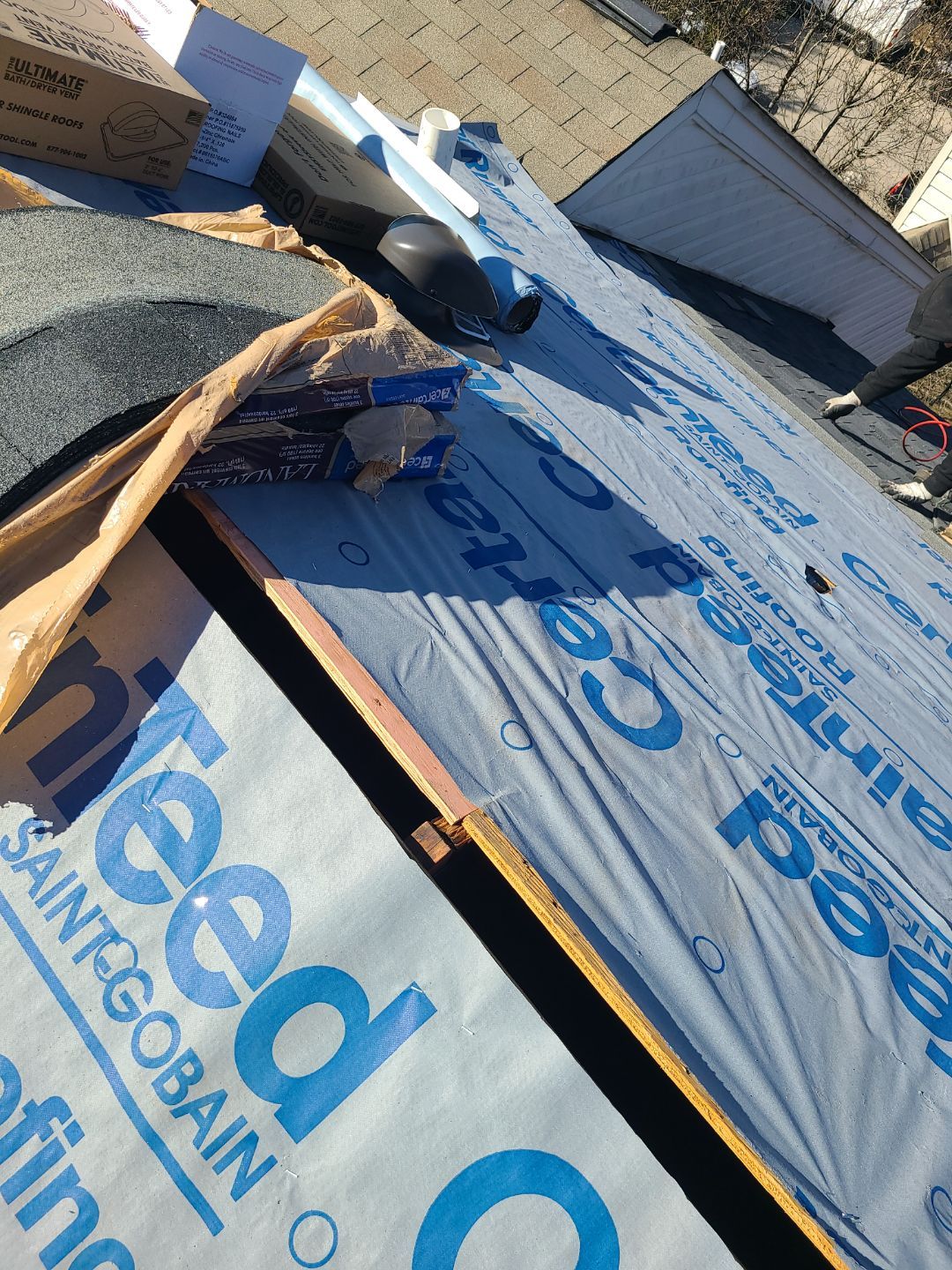 Burke: Residential Roof Replacement with CertainTeed Landmark Pro in Max Def Moire Black by RM Banning, Inc.