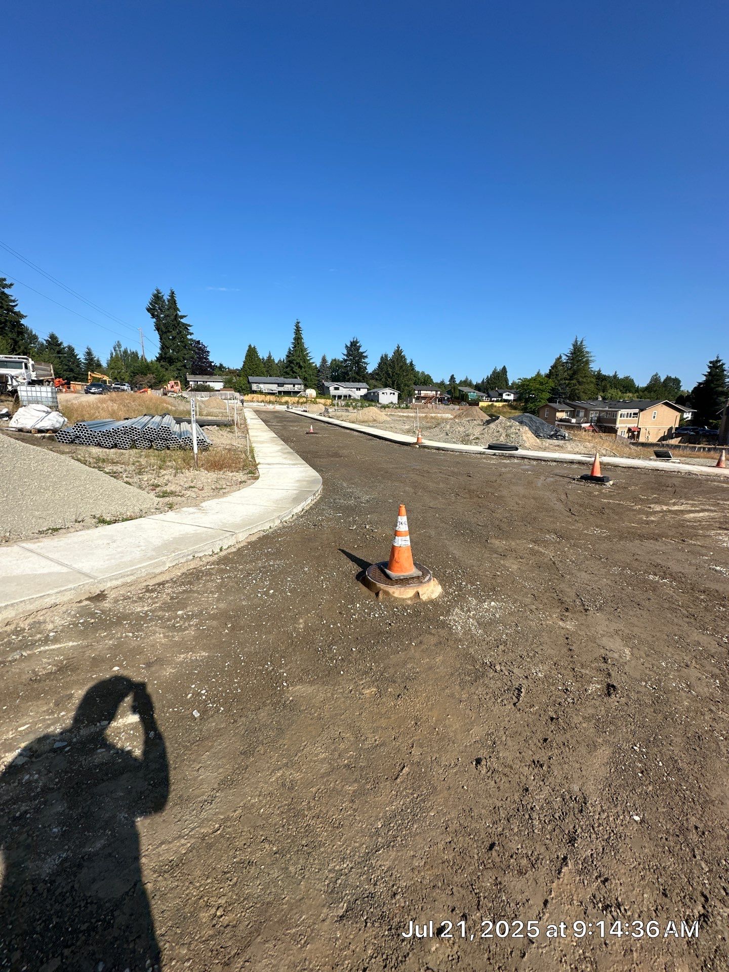 Asphalt Road Repair in Neighborhood  by Jireh Asphalt & Concrete Inc 