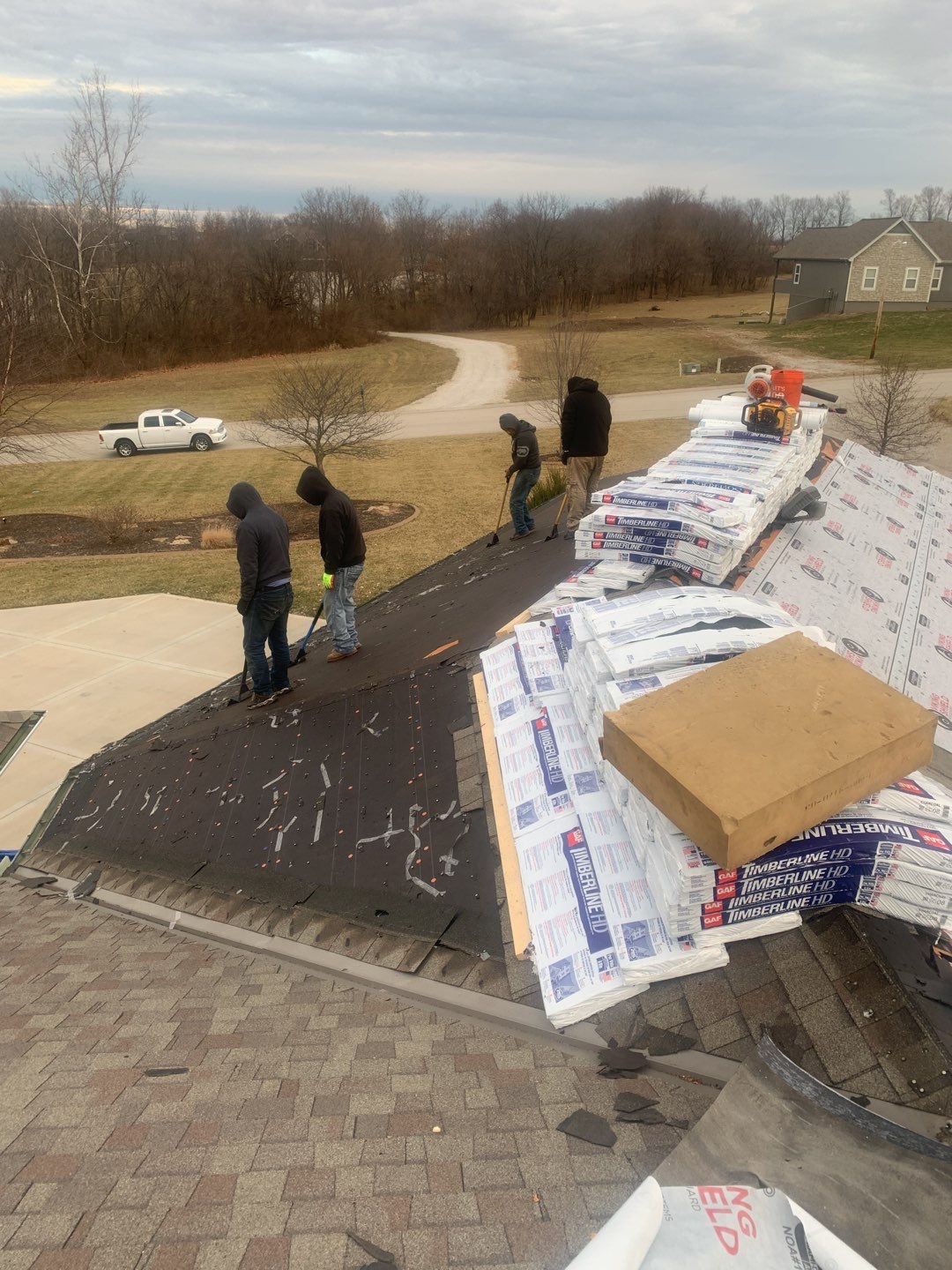 Residential Roofing Installation using GAF Timberline roof by EEC  Windows, Siding & Roofing 