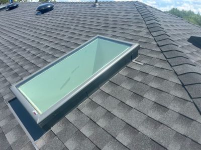 roof replacement & skylight installation in Wanette