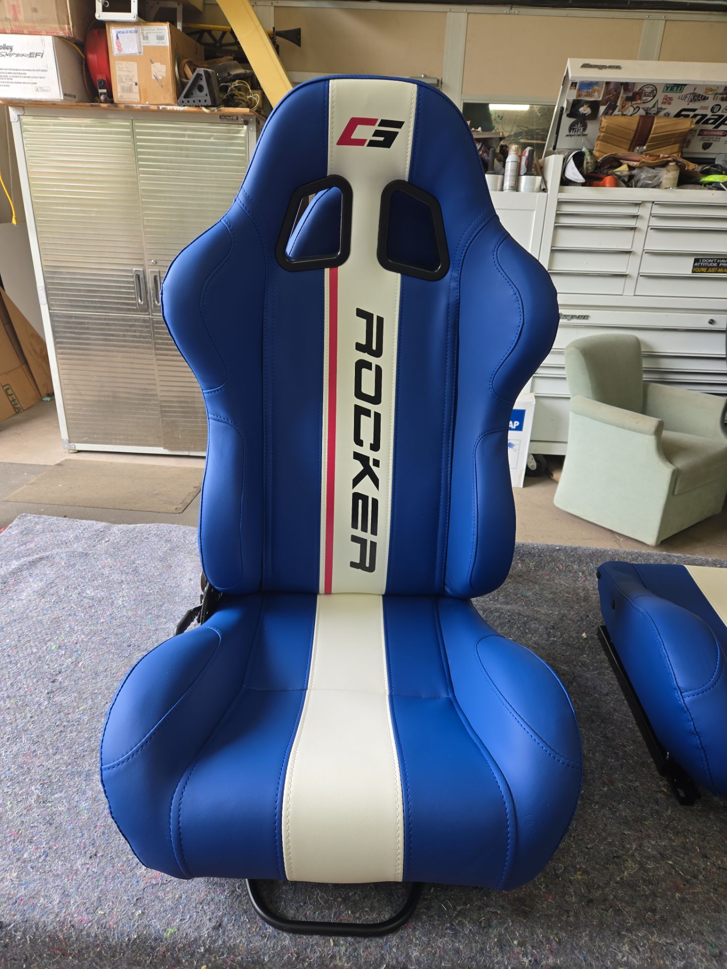 1966 Chevelle custom front & rear seats by Rocky Mountain Upholstery Co
