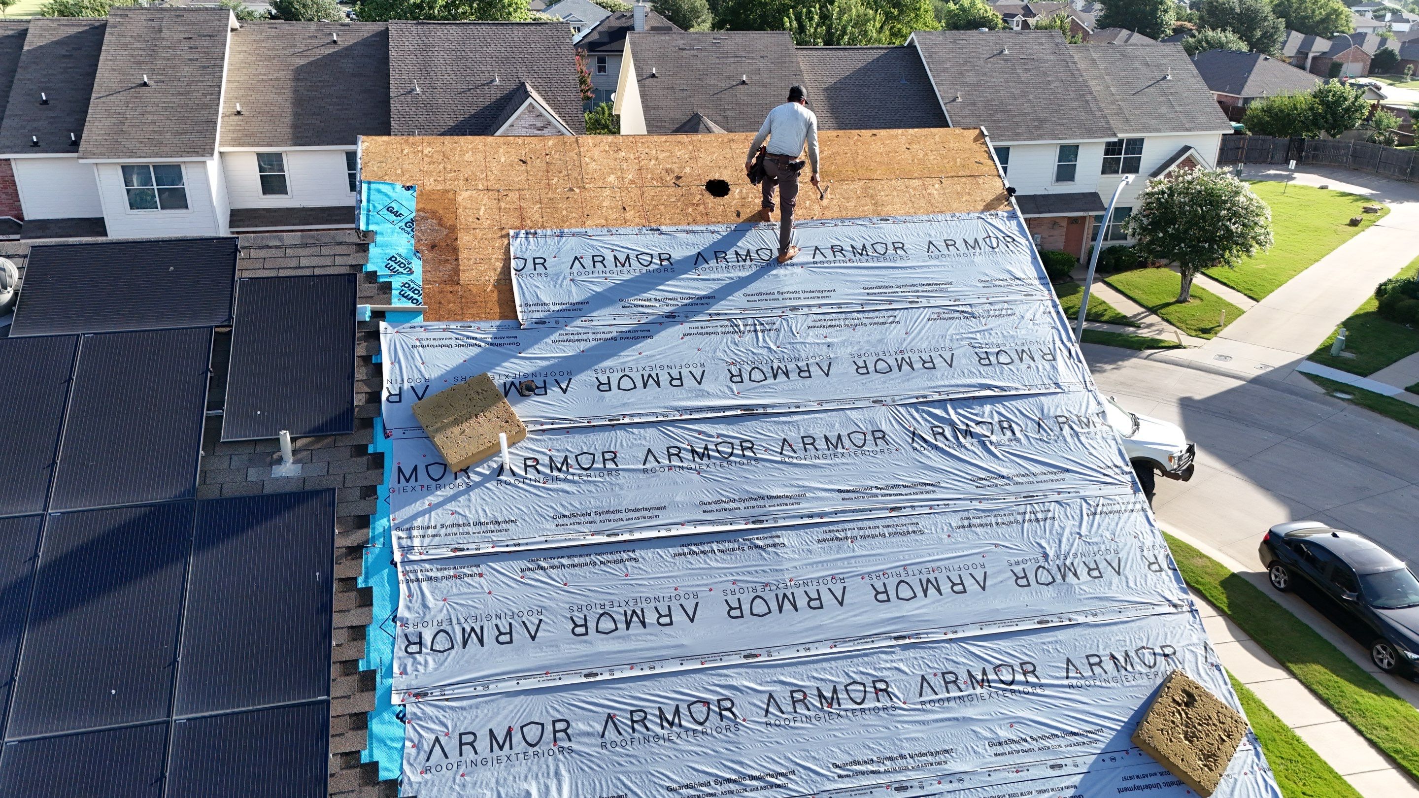 Architectural Shingle Roof Replacement and Deck Repair in Fort Worth by Armor Roofing | Exteriors