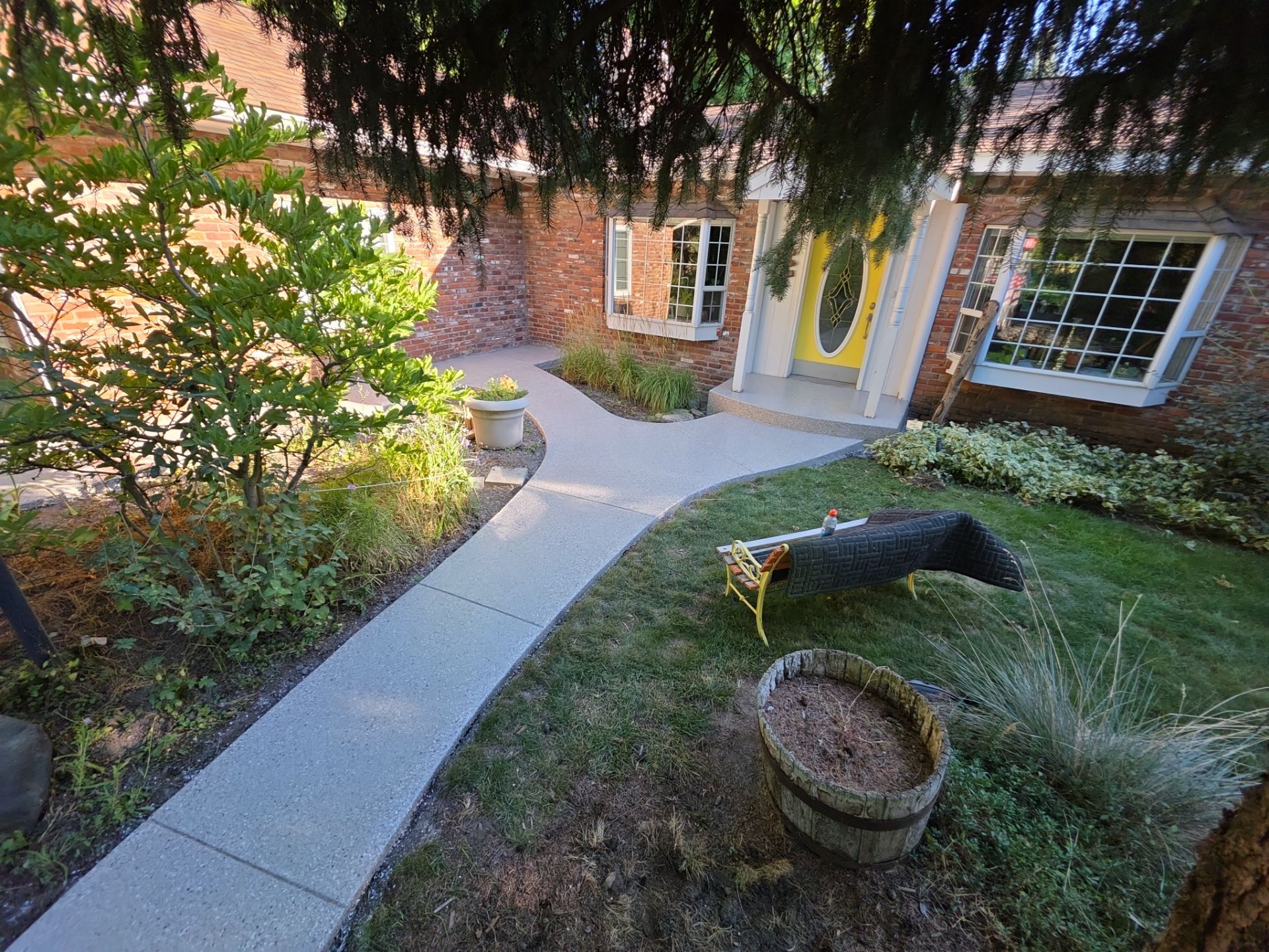 Entryway Transformation using Claystone Hybrid by Croc Coatings, LLC