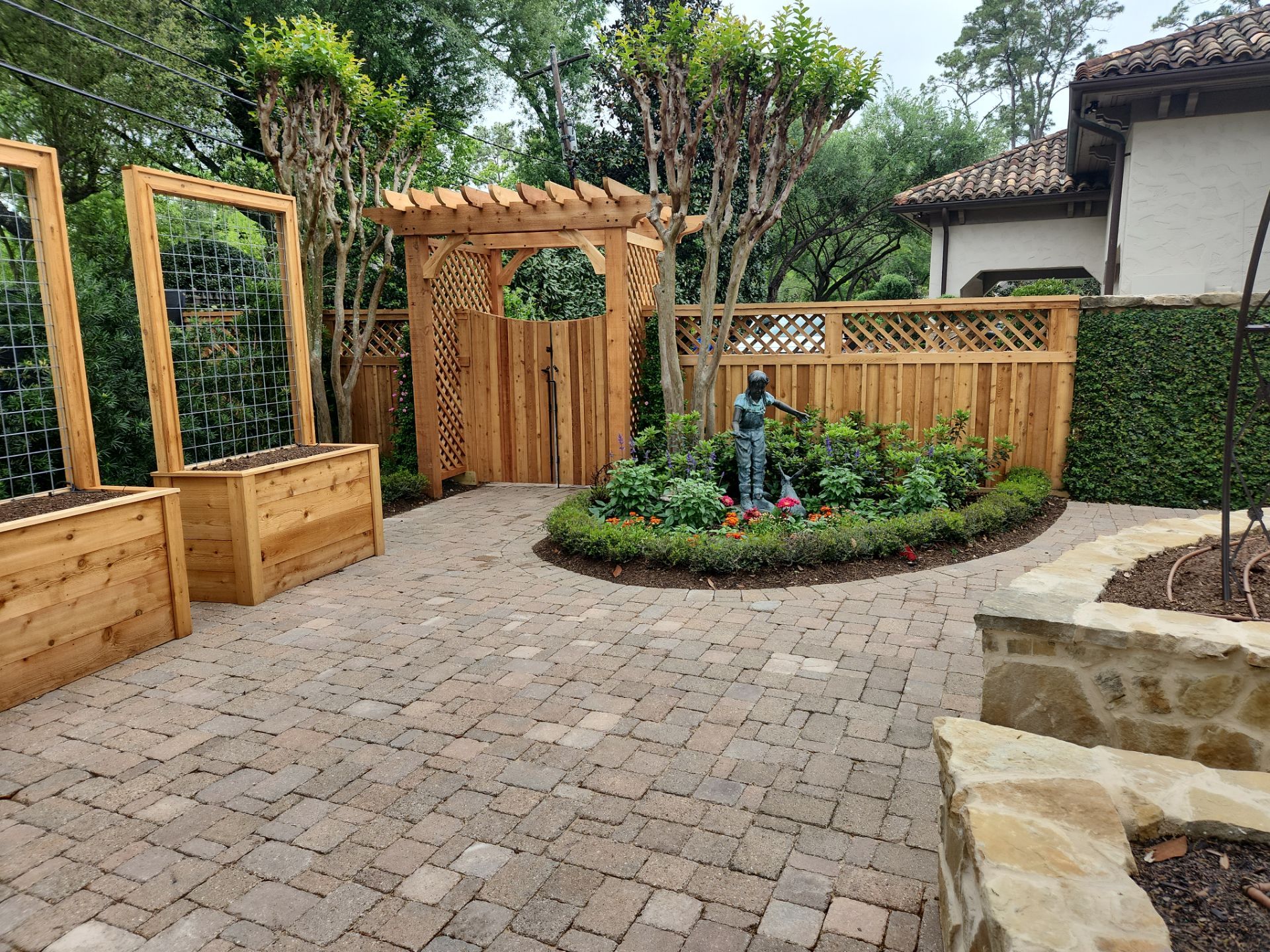 Premium Privacy : Fence with Lattice Top by Tim's Fences