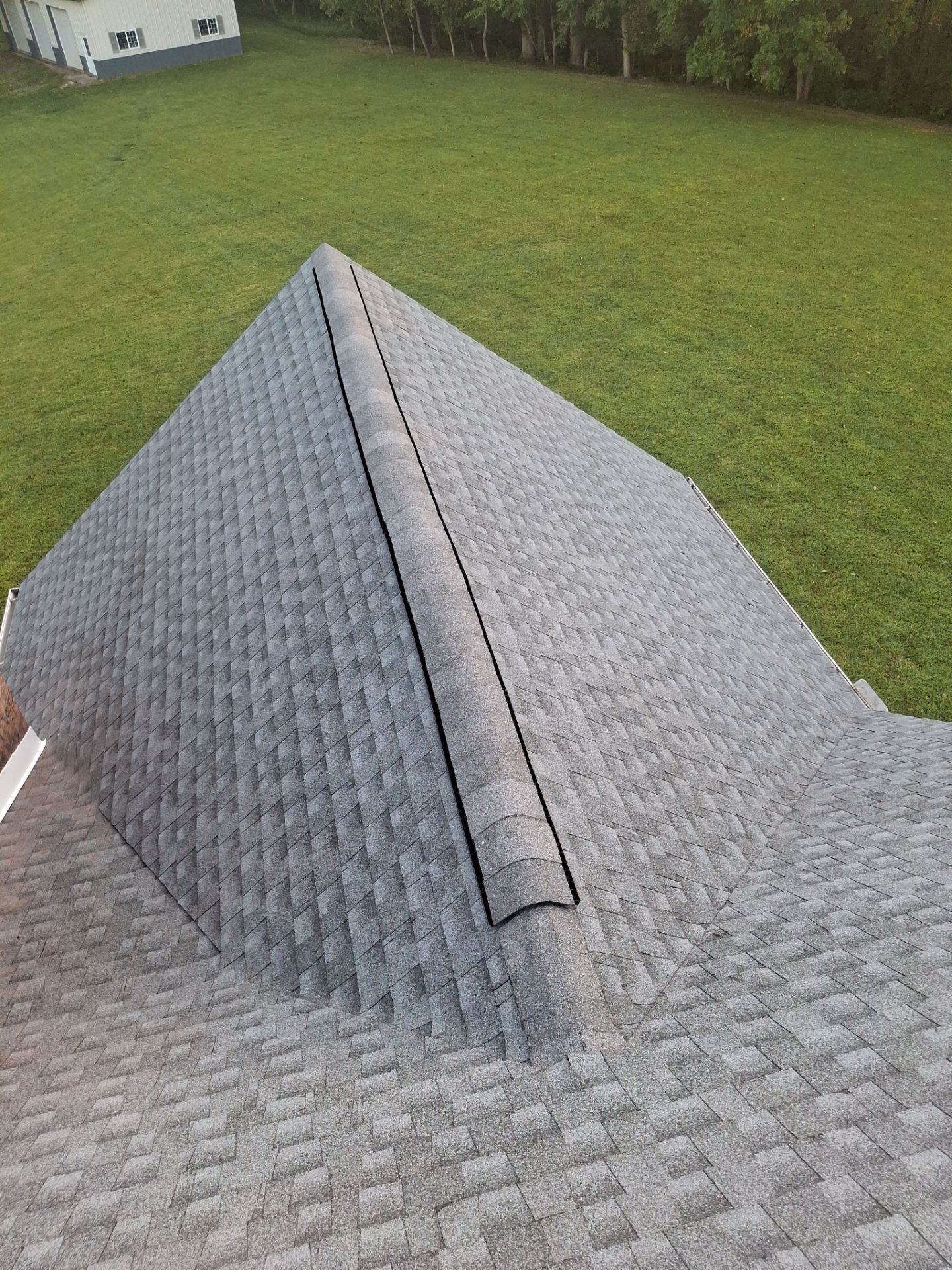 Residential Roofing Installation using GAF Timberline HDZ Oyster Grey by Rainstoppers Roofing