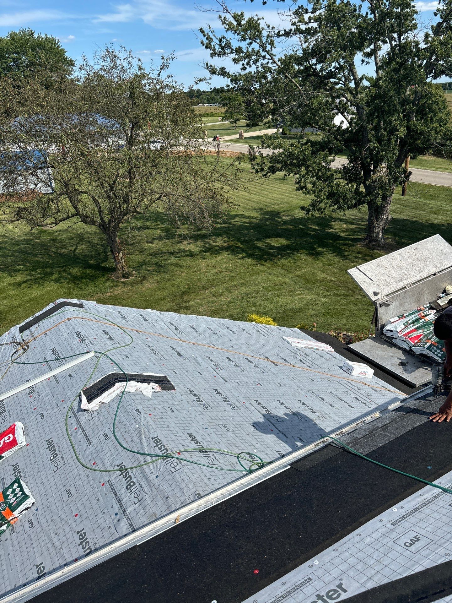 Residential Roofing Installation using Timberline UHDZ Shingles - Pewter Gray by RoofX 
