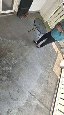 Stucco House Washing and Concrete Balcony Cleaning in Baltimore