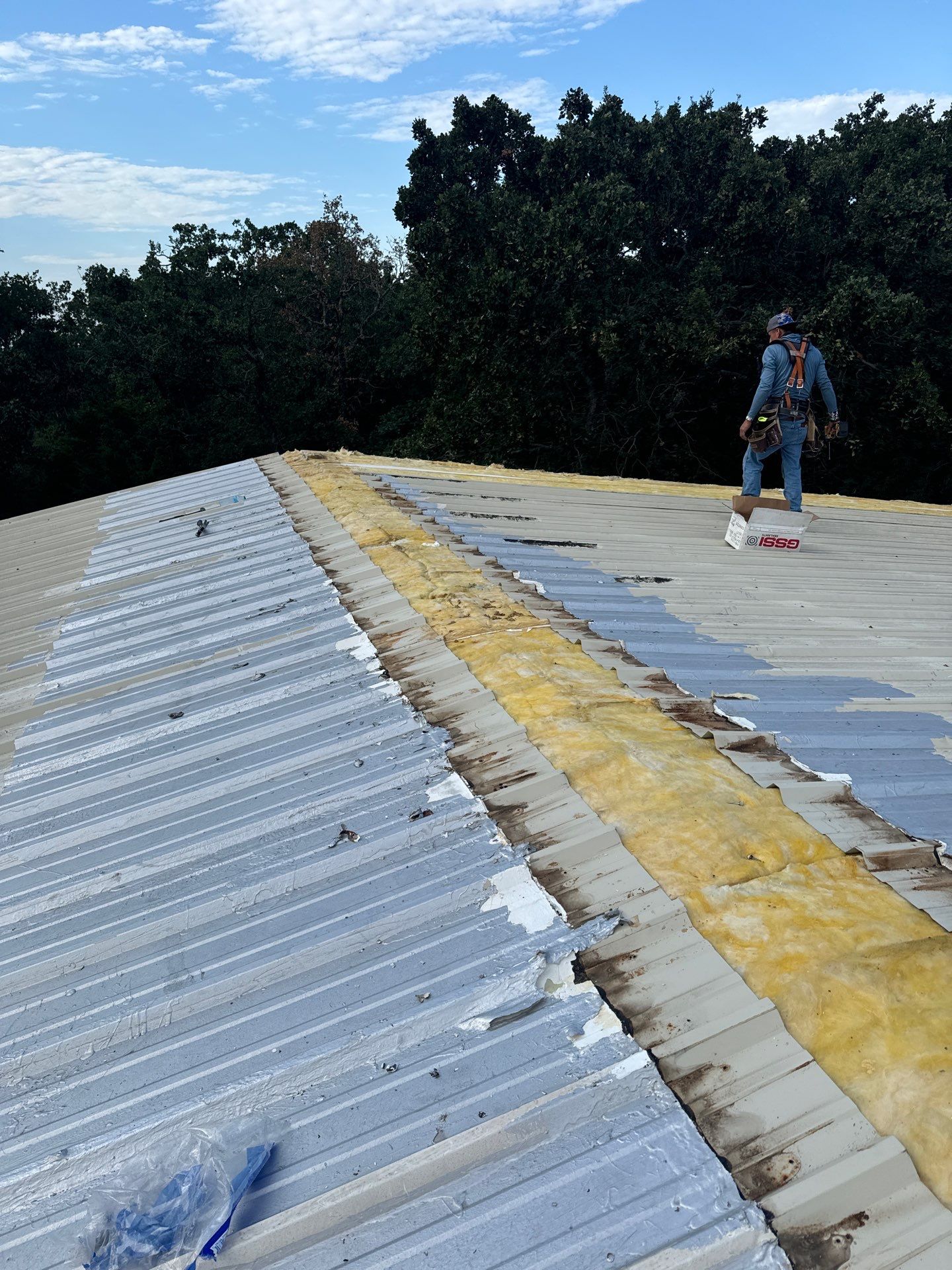 R-Panel Replacement by First Out Roofing 