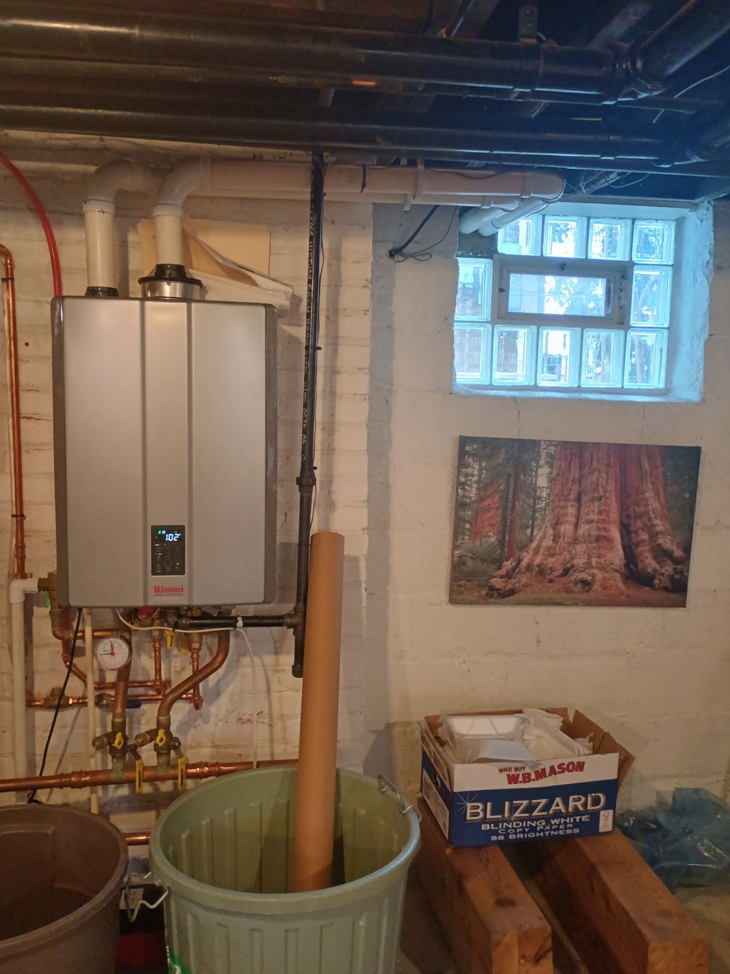 Rinnai Tankless Boiler Installation w/ plumbing repairs using Central Brass Tub / Shower Faucet by Sureway Comfort John Wilcox Plumbing Heating Cooling