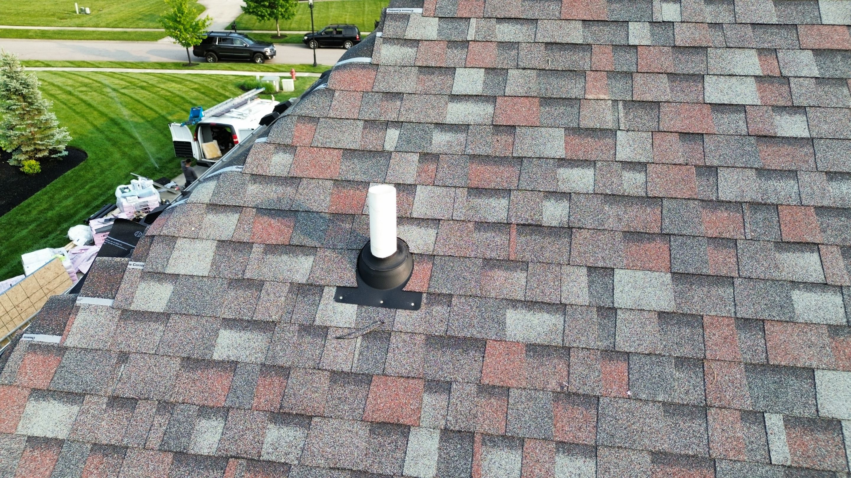 Residential Roofing Installation using Duration Series Shingles - Colonial Slate by RoofX 