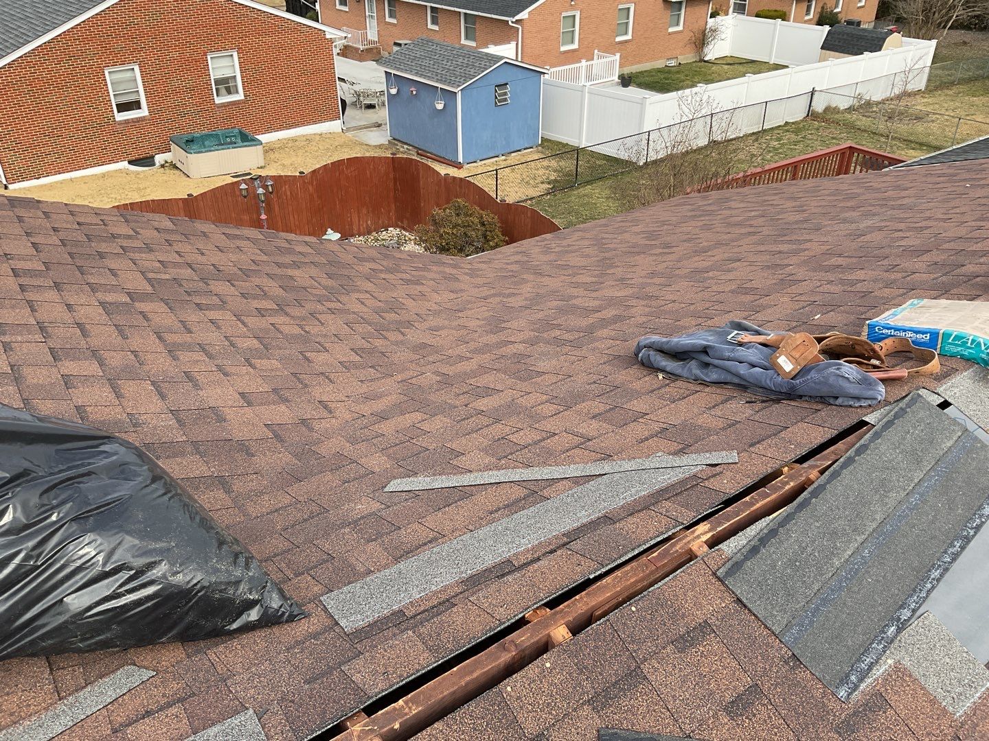 Residential Roofing Installation using CertainTeed Shingles by Alpha Design Services