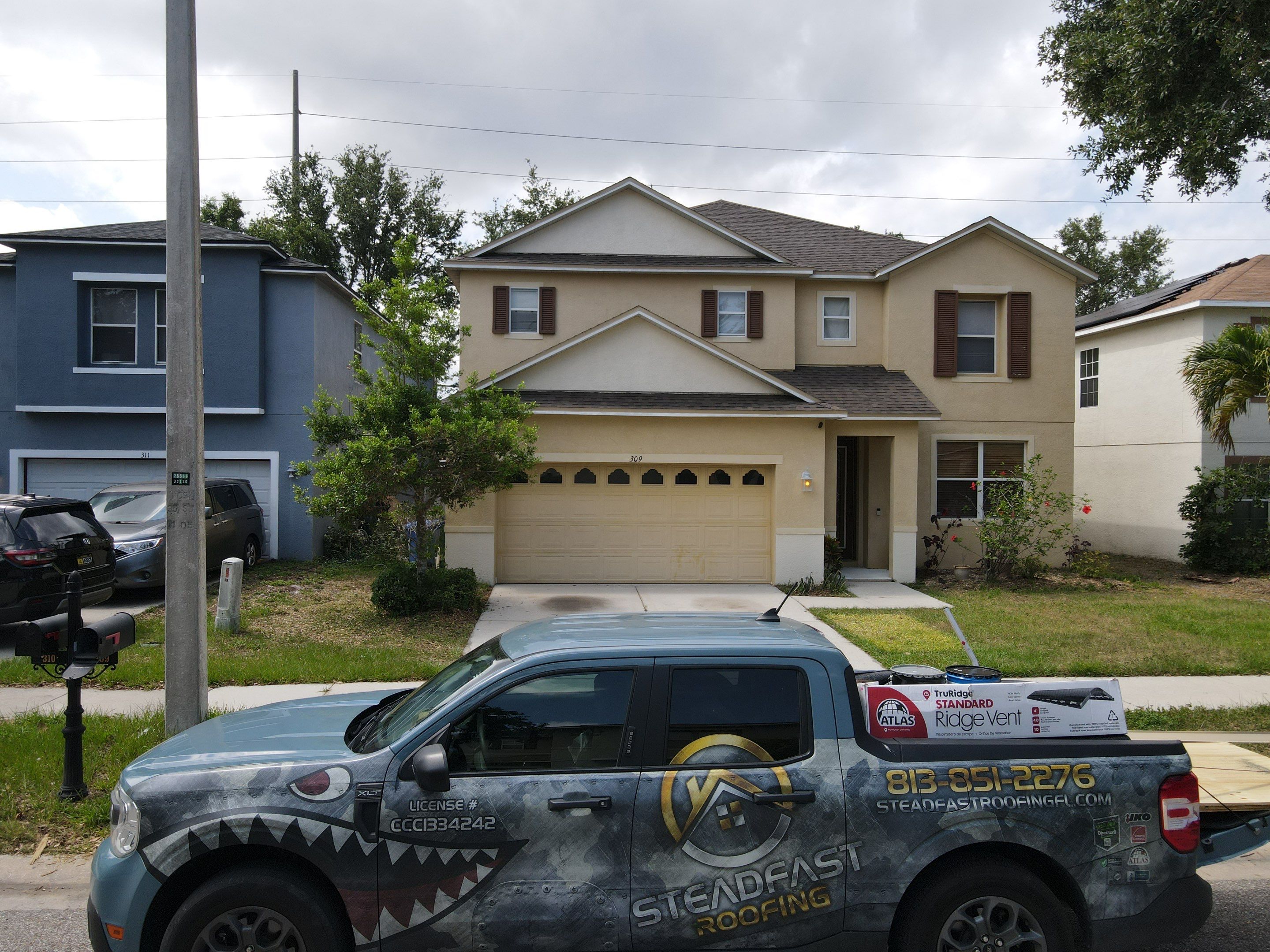 Roof Replacement in Ruskin, FL. by Steadfast Roofing