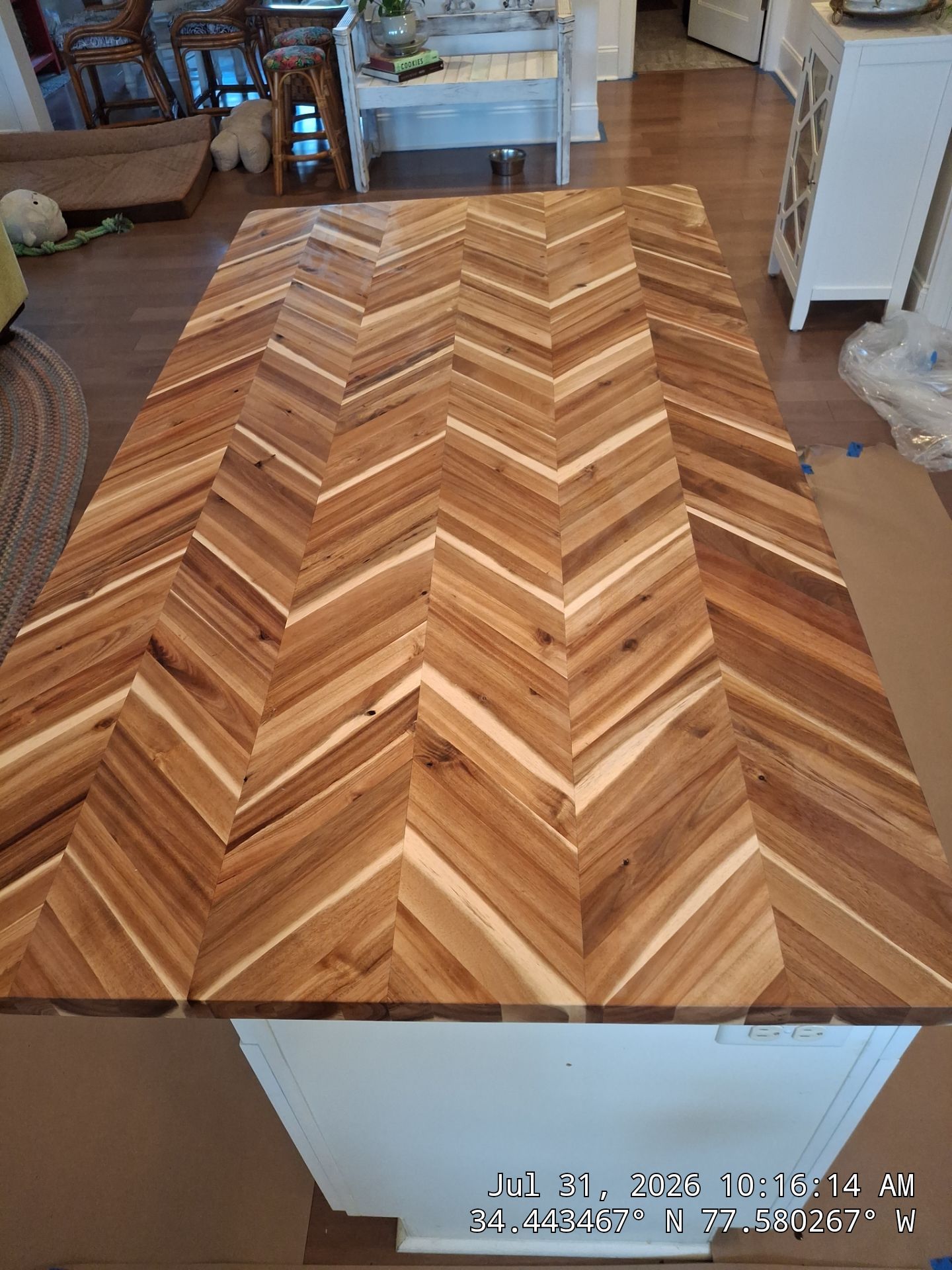 Kitchen Updates, Butler Pantry Removal, and Outdoor Shower Installation in Hampstead by RGR Construction and Roofing, LLC