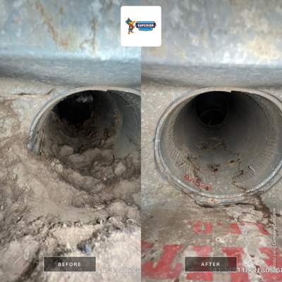 Air Duct Cleaning With a Vacuum Truck in Mercer, PA.