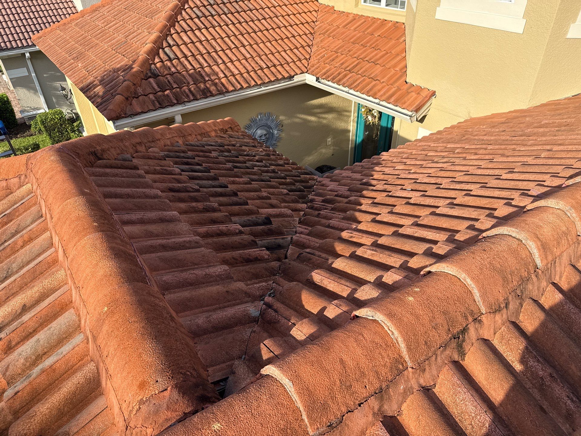 Soft Wash Tile Roof Cleaning in Sonoma Community, Sarasota, FL by Sunshine AquaWash