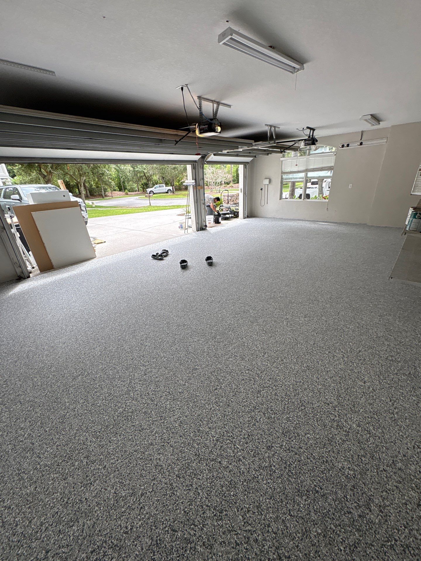 Tampa 2-Car Garage Transformation by Performance Floors & Coating