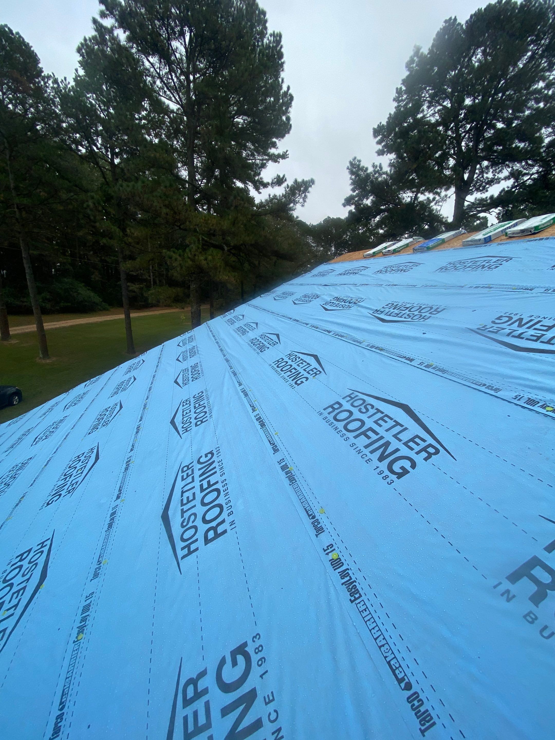 Residential Roofing Repair using Malarkey Highlander: Natural Wood by Hostetler Roofing