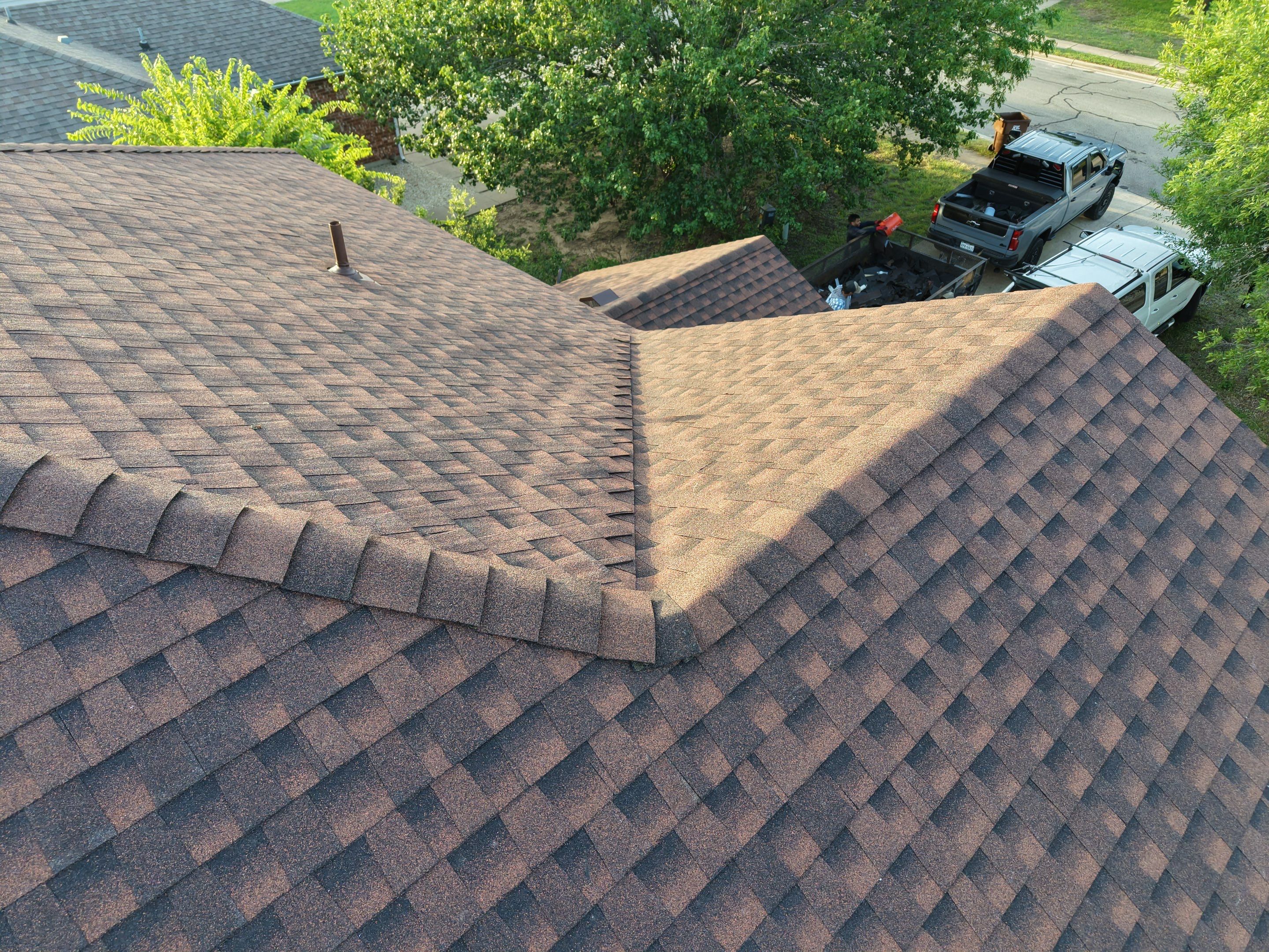 Residential Roof Replacement in Real Estate using GAF - HDZ - Hickory by Action Exteriors Austin