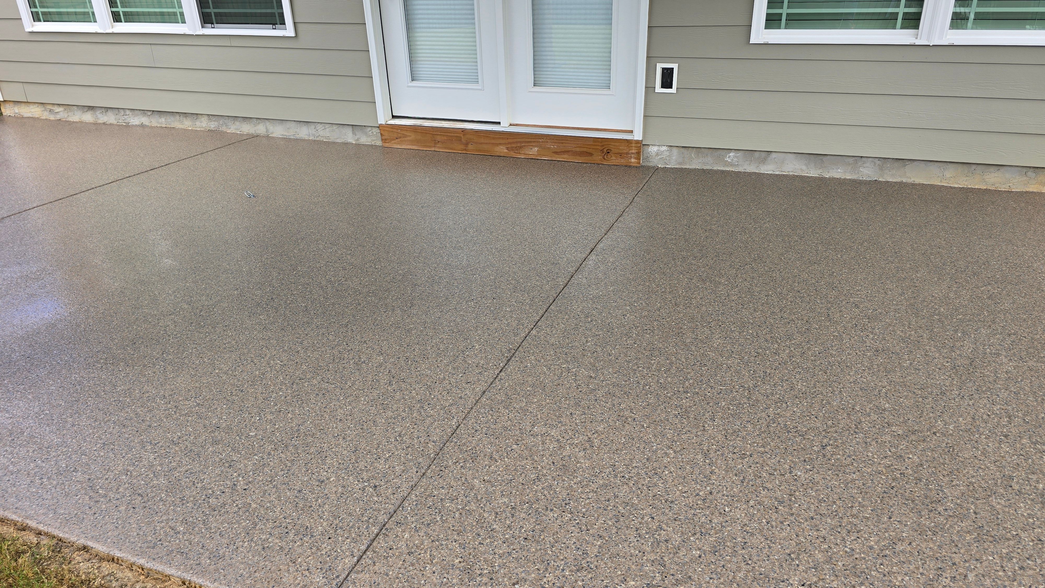 Porch & Patio Completed Using Obsidian & Pumice by Elite Floor Solutions