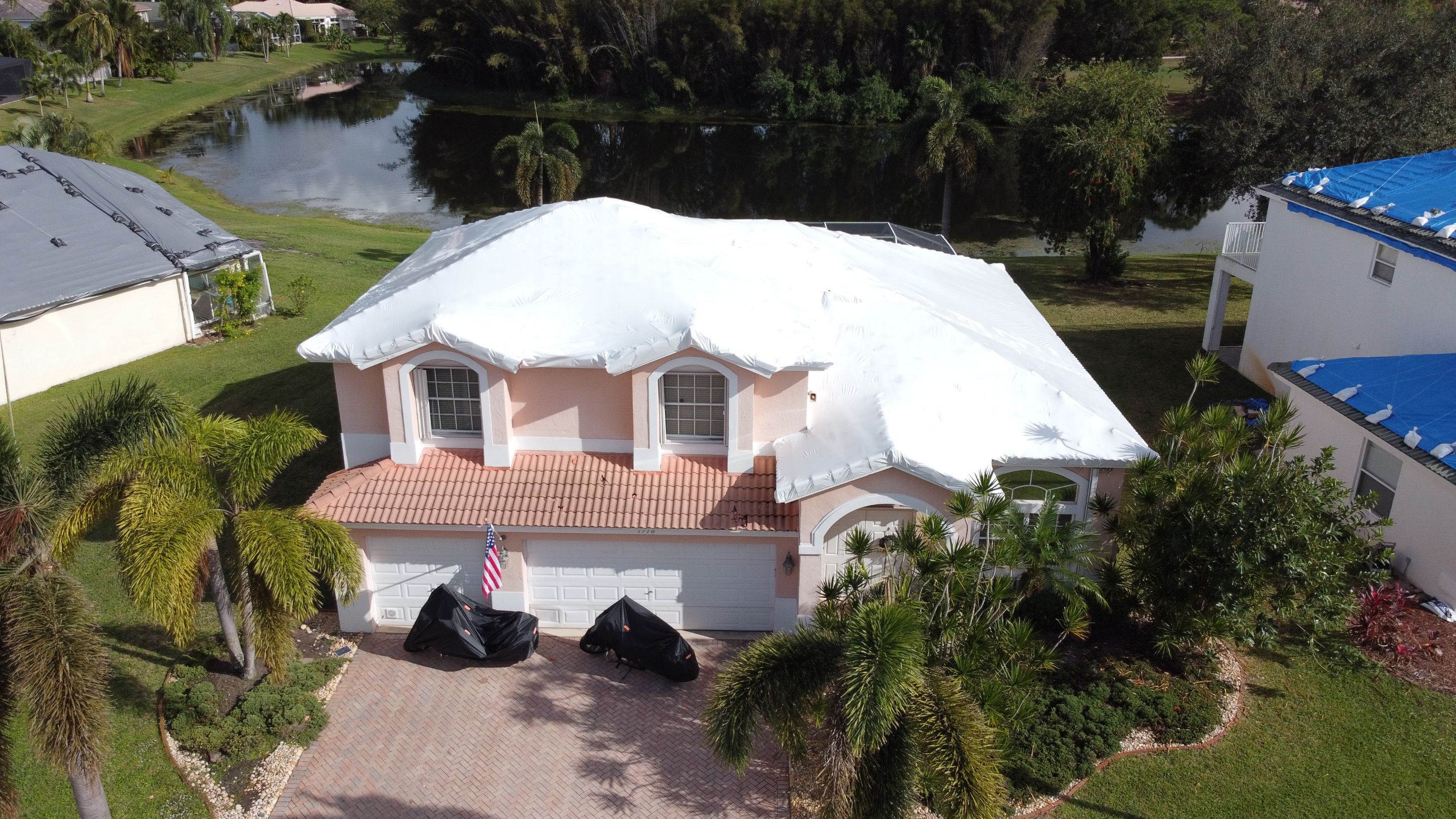 Residential Roofing Installation using 1" Nail strip metal roof by BLUES BROTHERS CONSTRUCTION CORP