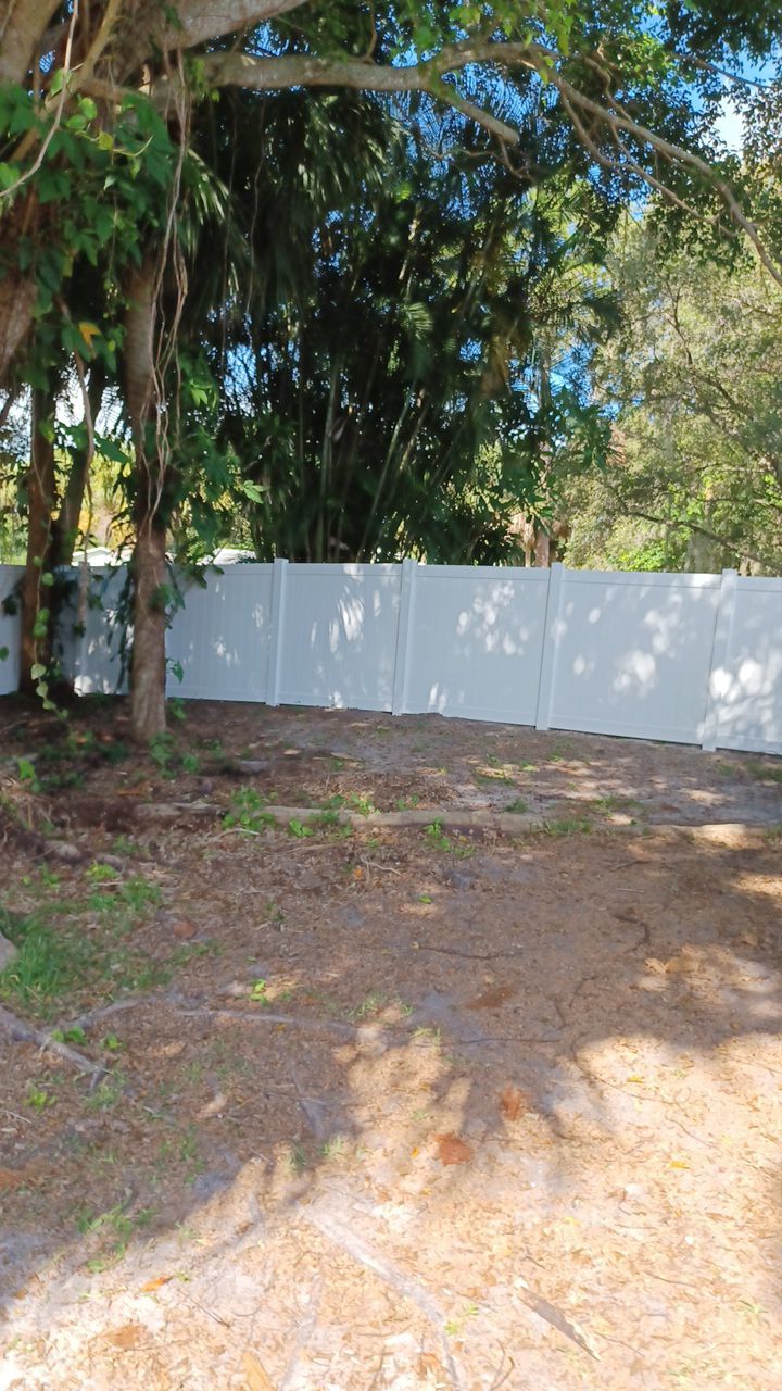 Venice, FL 6ft. Tall White Vinyl Privacy Fence  by Asap fence and gates, LLC