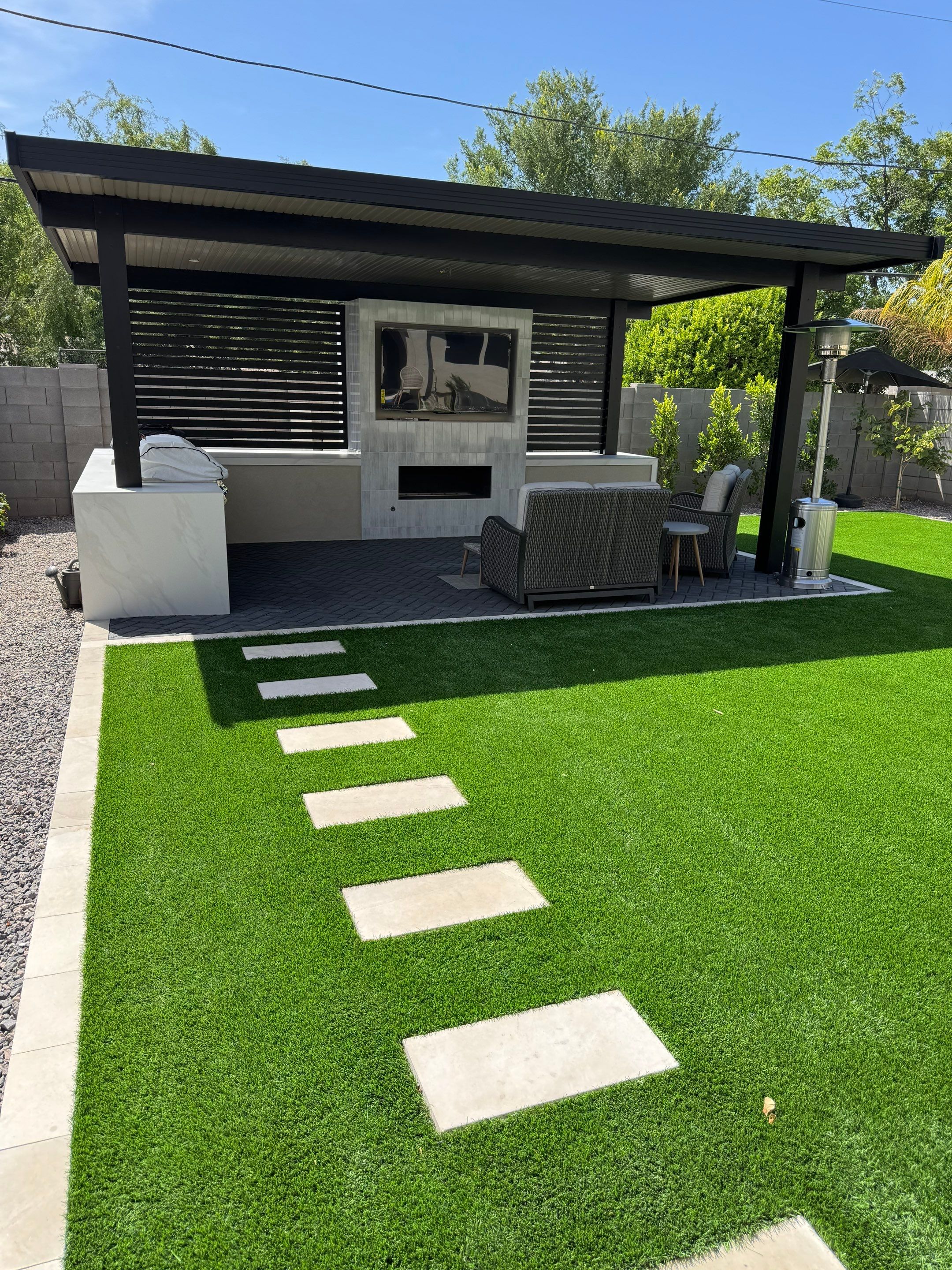 Full Backyard Transformation – Phoenix, AZ by We Do Hardscape