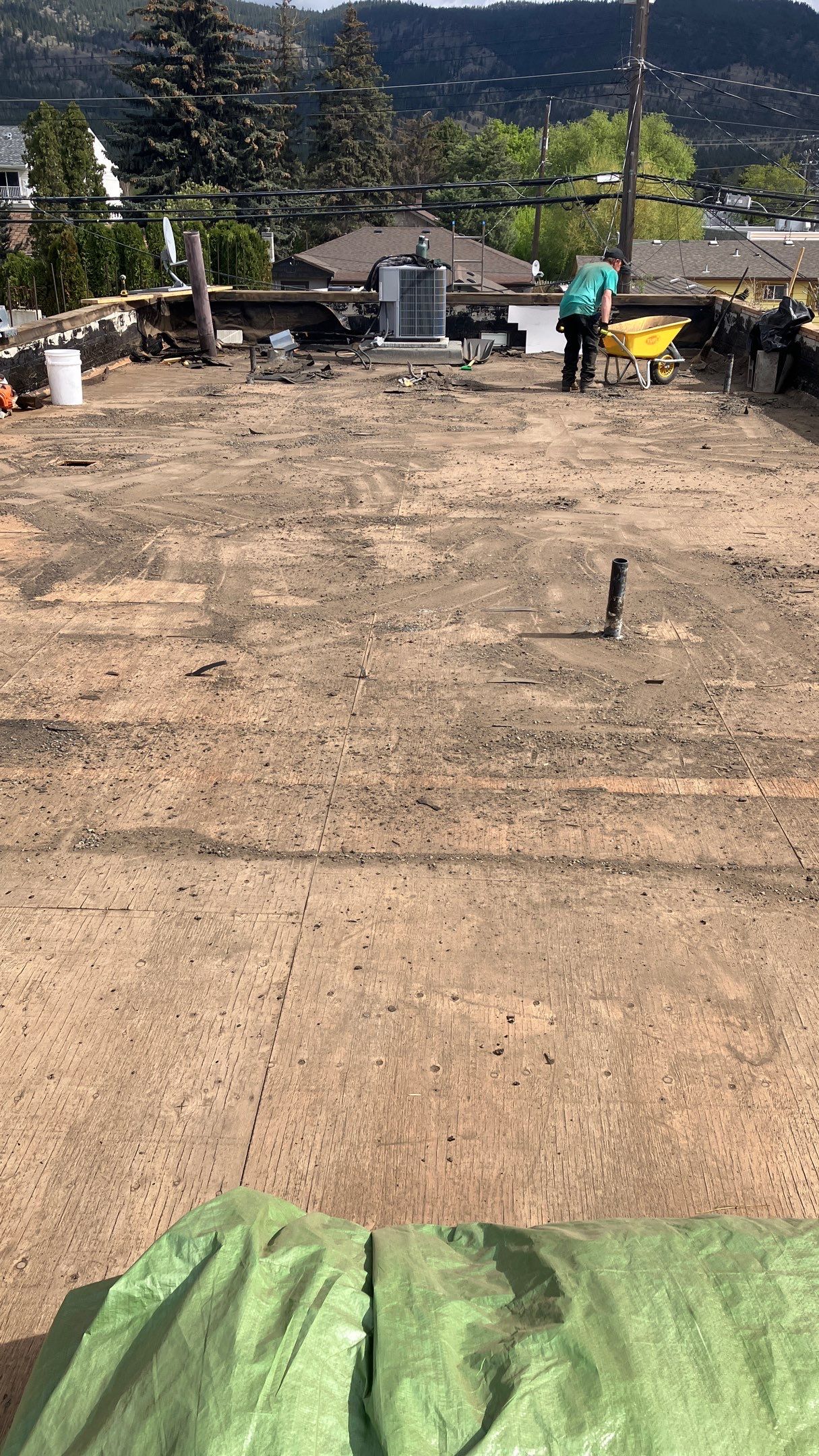 Commercial ReRoofing Installation using IKO 2ply sbs by Top Notch Roofing Inc