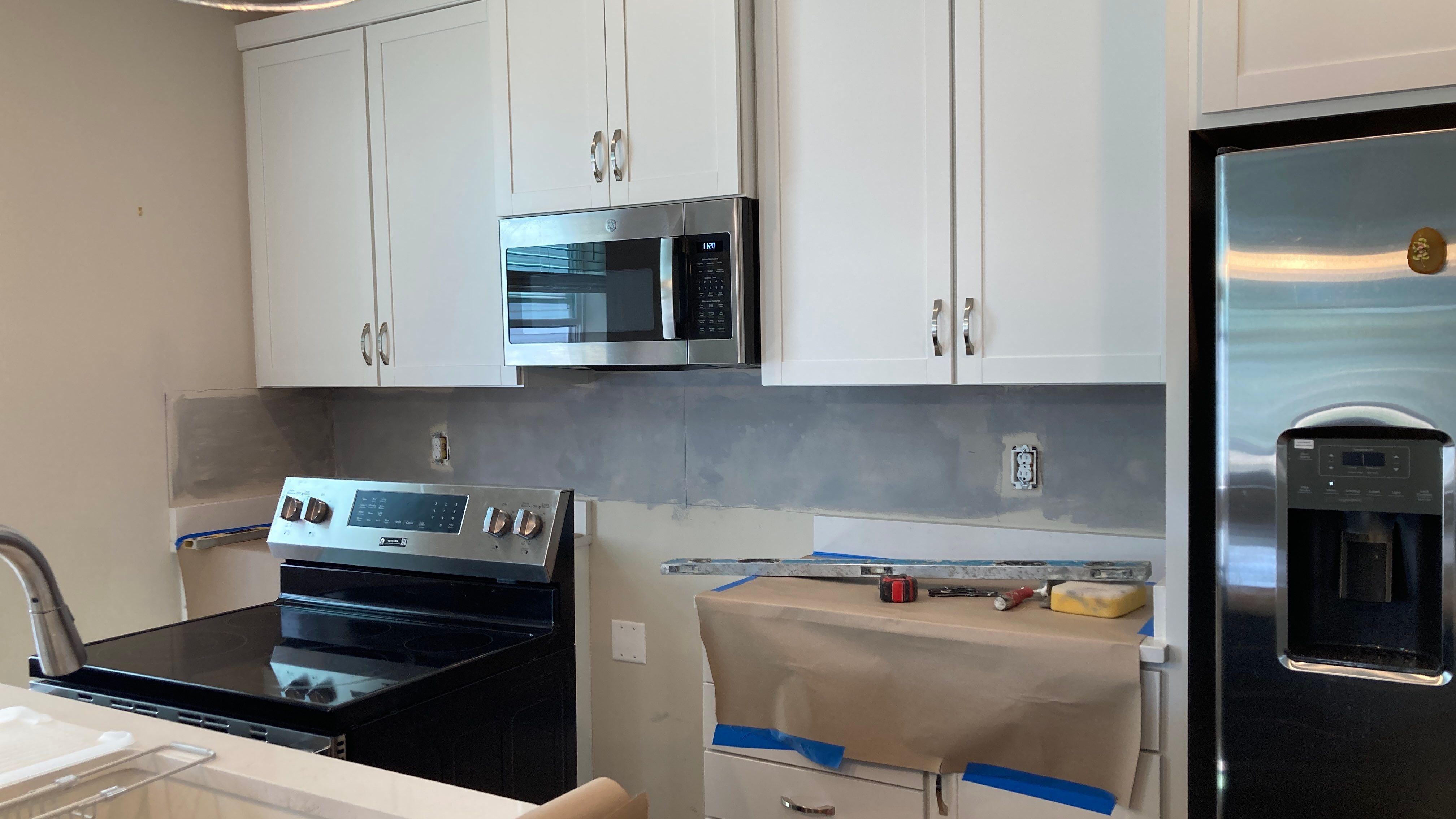 Marble Backsplash  by Footprints Floors of Nashville