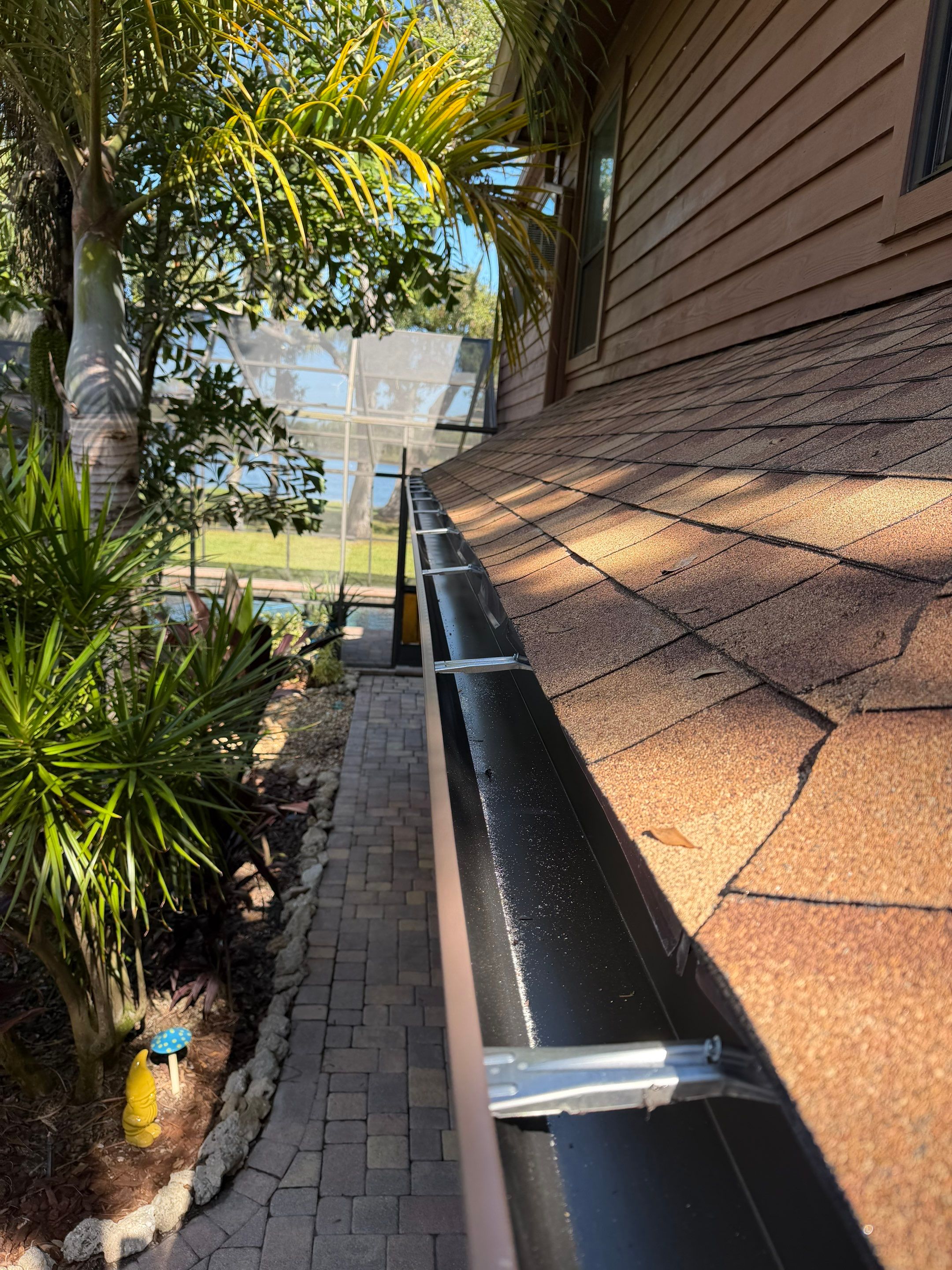6-inch Seamless Gutters Installed in Sarasota FL by Gutter Professors