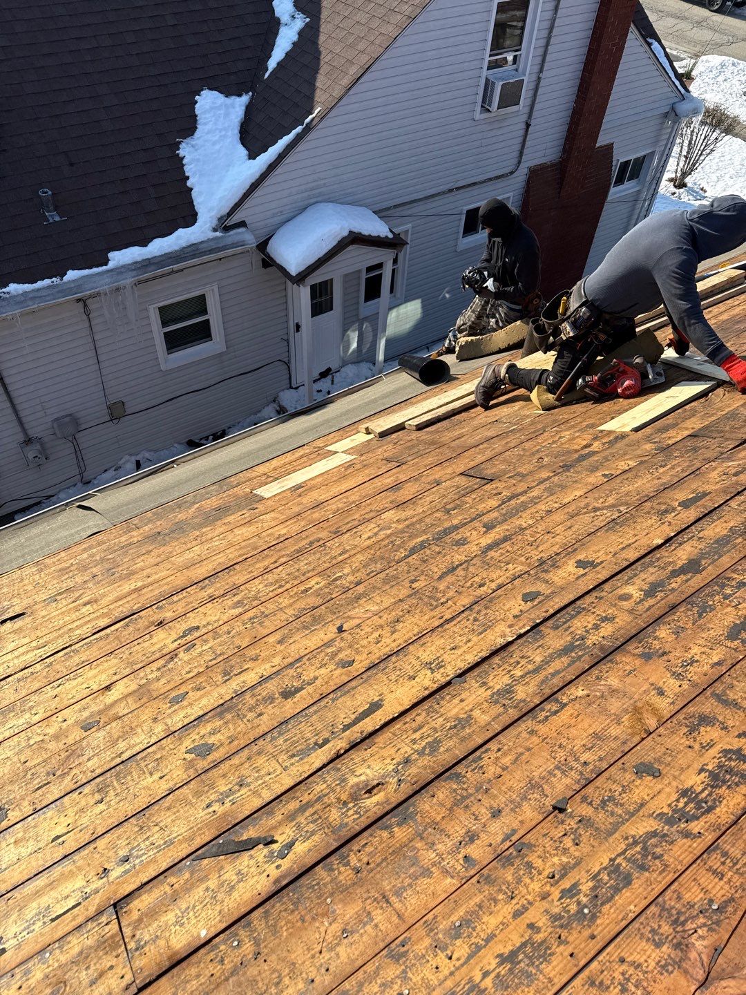 Residential Roof using Weather Wood by Just Brilliant Restoration JBR