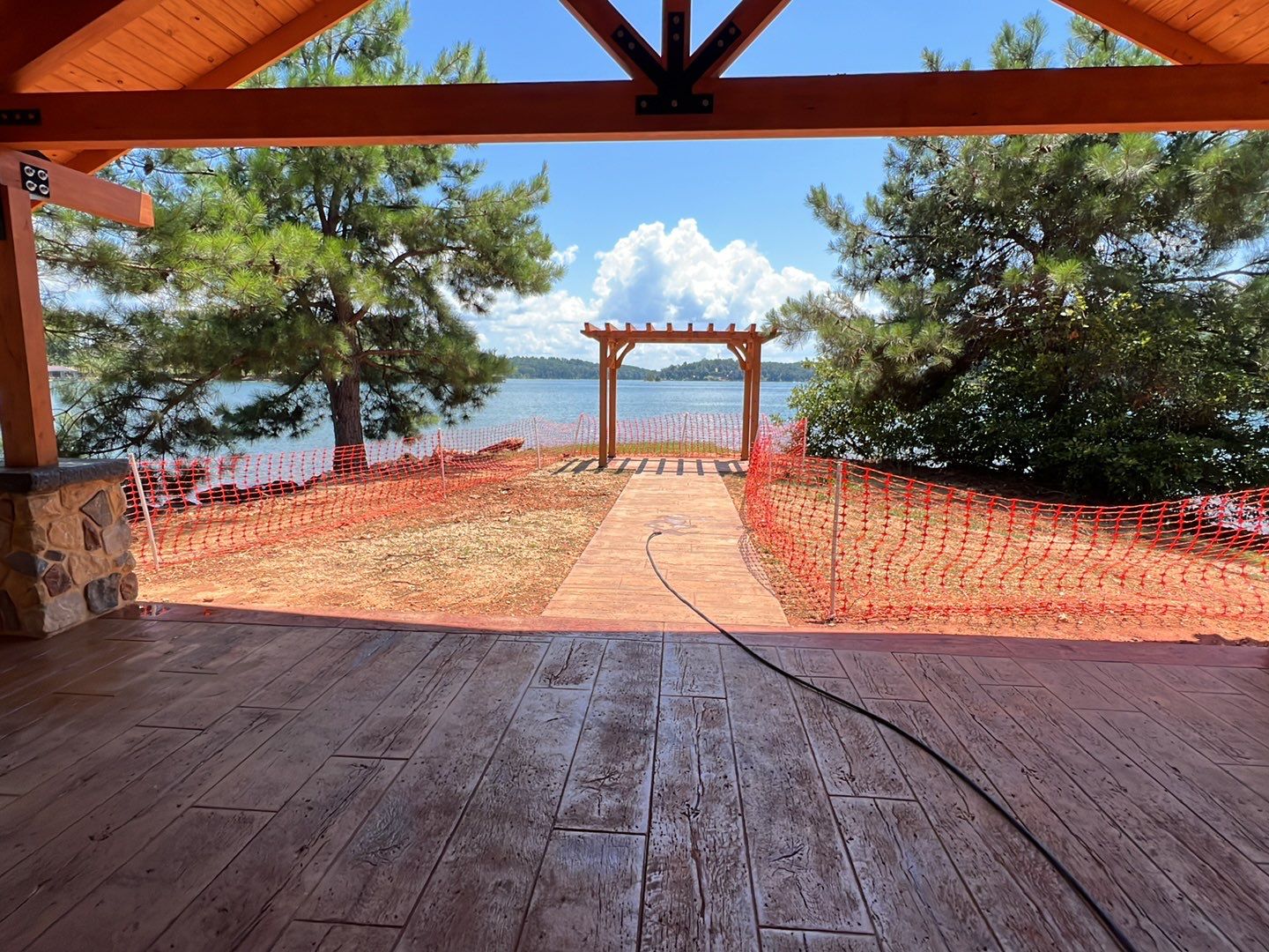 Stamped Concrete Pavilion Slab by Xtreme Concrete Services