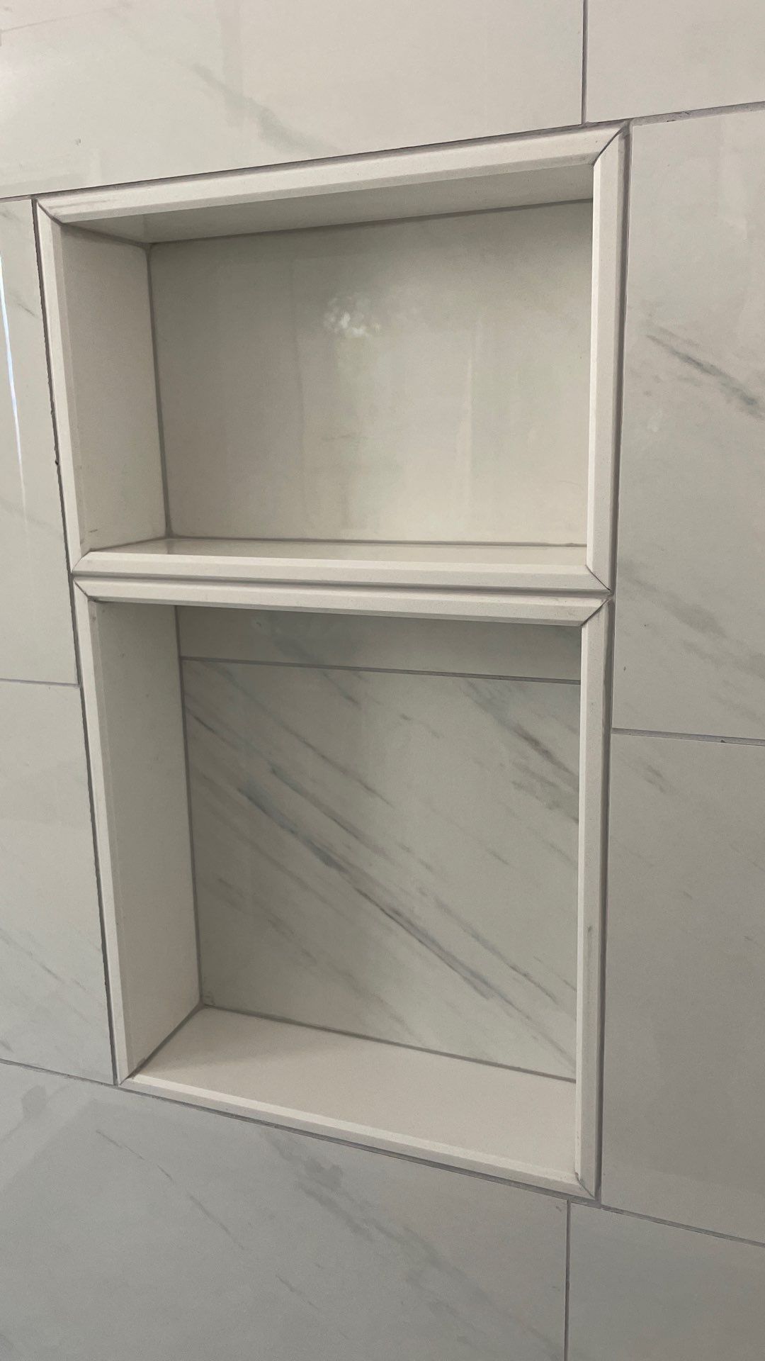 New Construction Bathrooms and Fireplace by Footprints Floors of East Atlanta