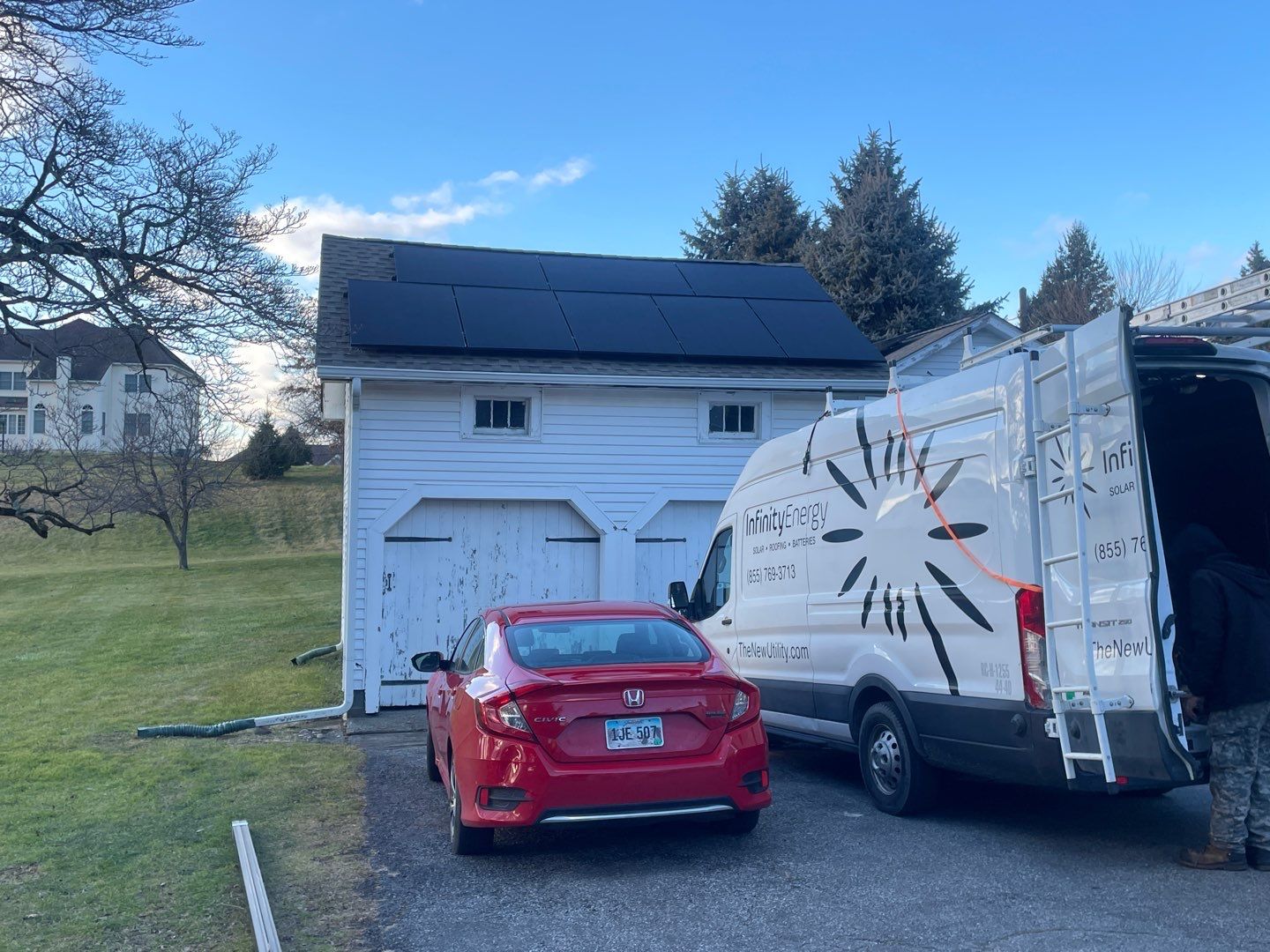 Solar Panel Installation on Main home & Garage by Infinity Solar Systems