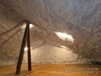 Attic Insulation using open cell spray foam