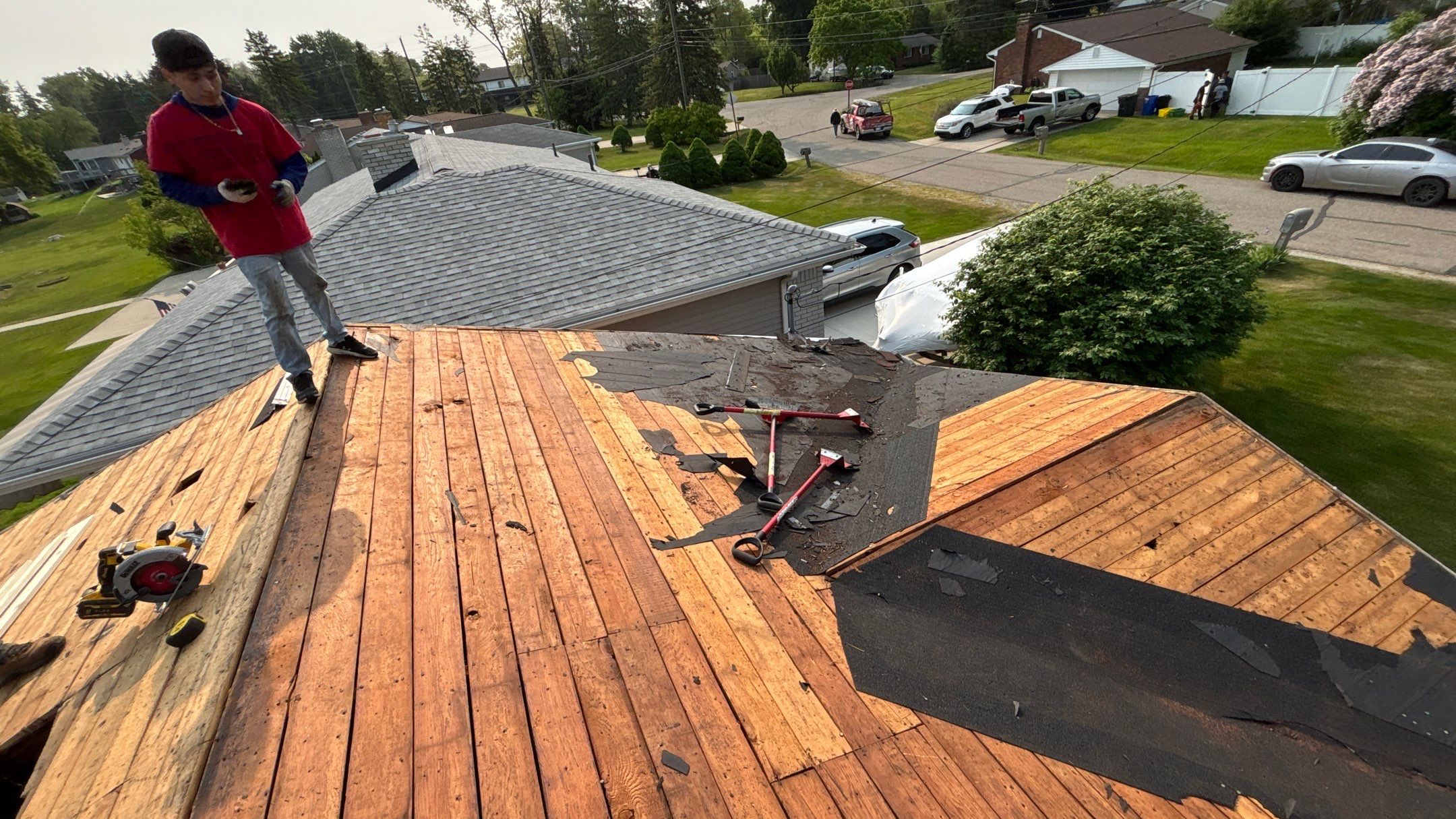 Roof Replacement using Owens Corning Desert Rose by 180 Contractors