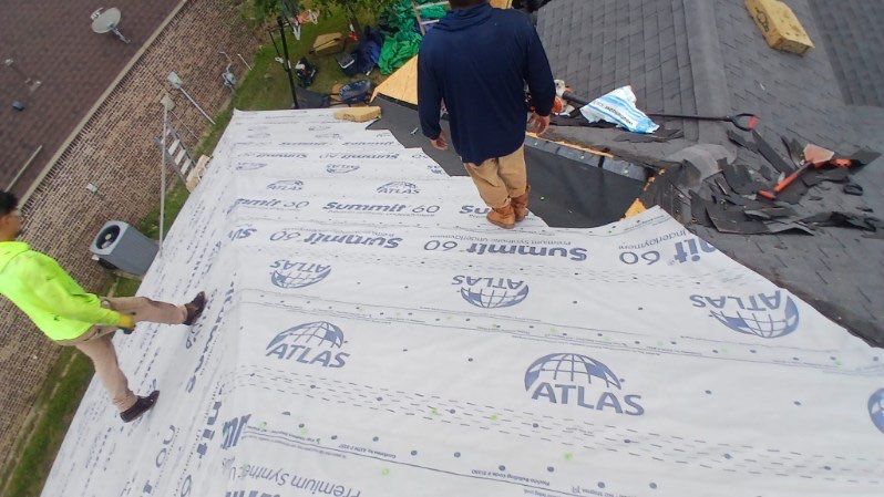 Residential Roofing Installation using ATLAS Pinnacle Pristine Shingles by Harvey Roofing & Construction