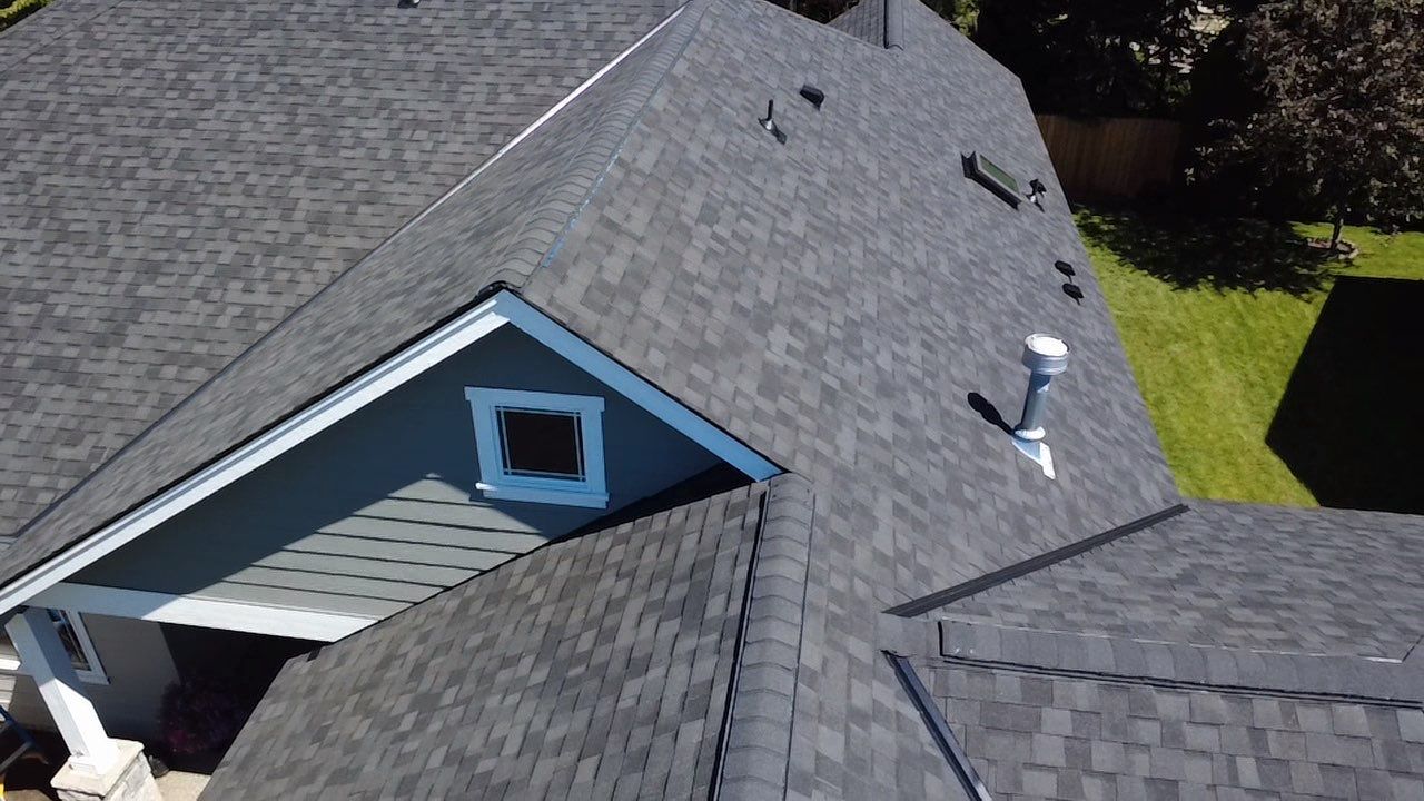 Full Residential Roof Replacement and Skylight Installation in E 54th Ln Spokane, WA 99223 The Alpine Premium System - Certainteed Landmark® PRO Shingle - Max Def Moiré Black. - Certainteed ShadowRidge - Certainteed SwiftStar - Certainteed RoofRunner - Vycor 40 Mils. Ice & Water Shield - Certainteed Ridge Ventilation Included - Priority Scheduling - 5-Star PREMIER SureStart PLUS Coverage - CertainTeed 50 Year Material Guarantee - CertainTeed Workmanship Guarantee: LIFETIME - CertainTeed Warranty Transfer Period: 30 Years by Alpine Roofing