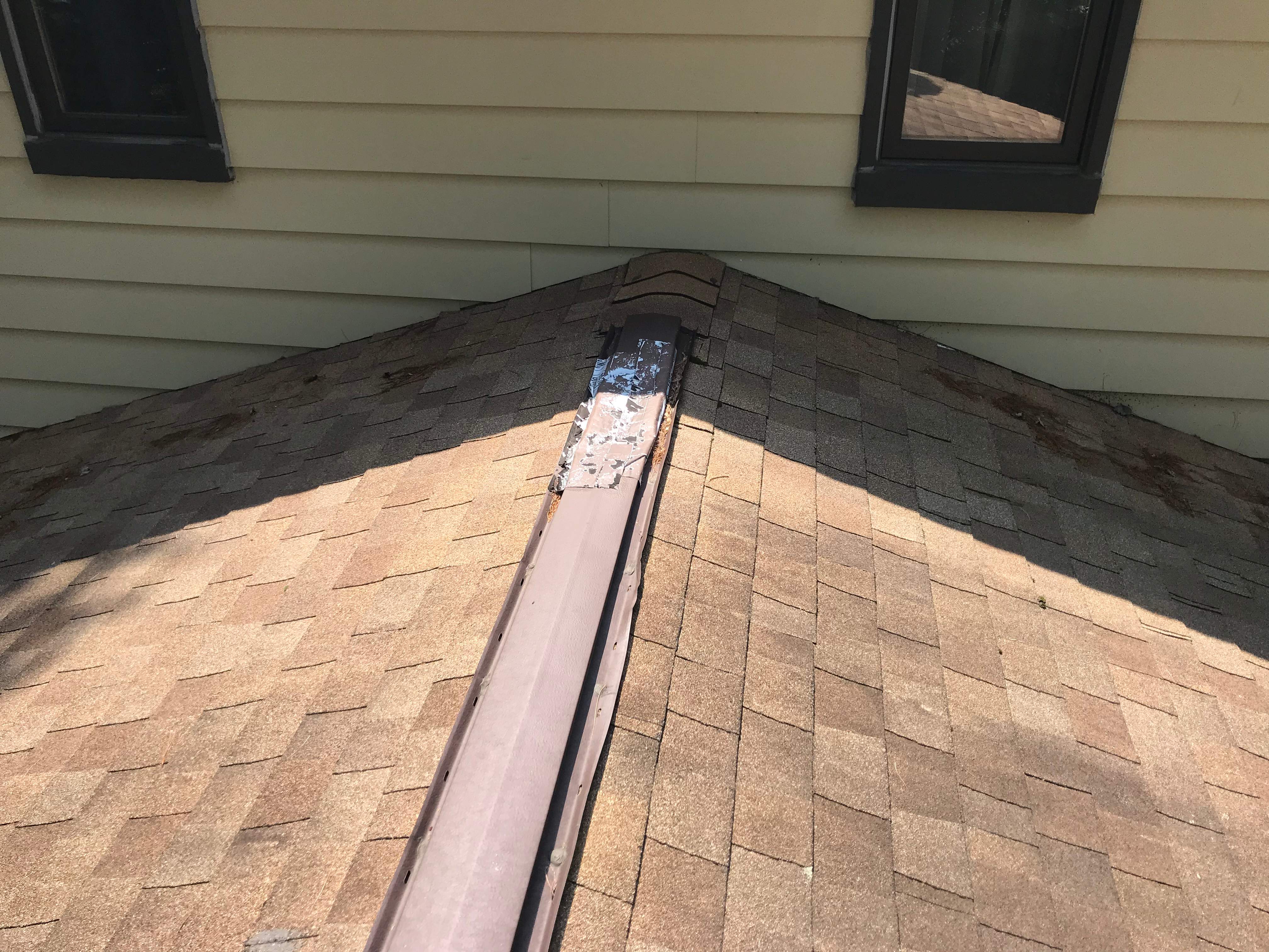 Residential Roofing Installation using Landmark Shingles Color Weatherwood by Alpha Design Services