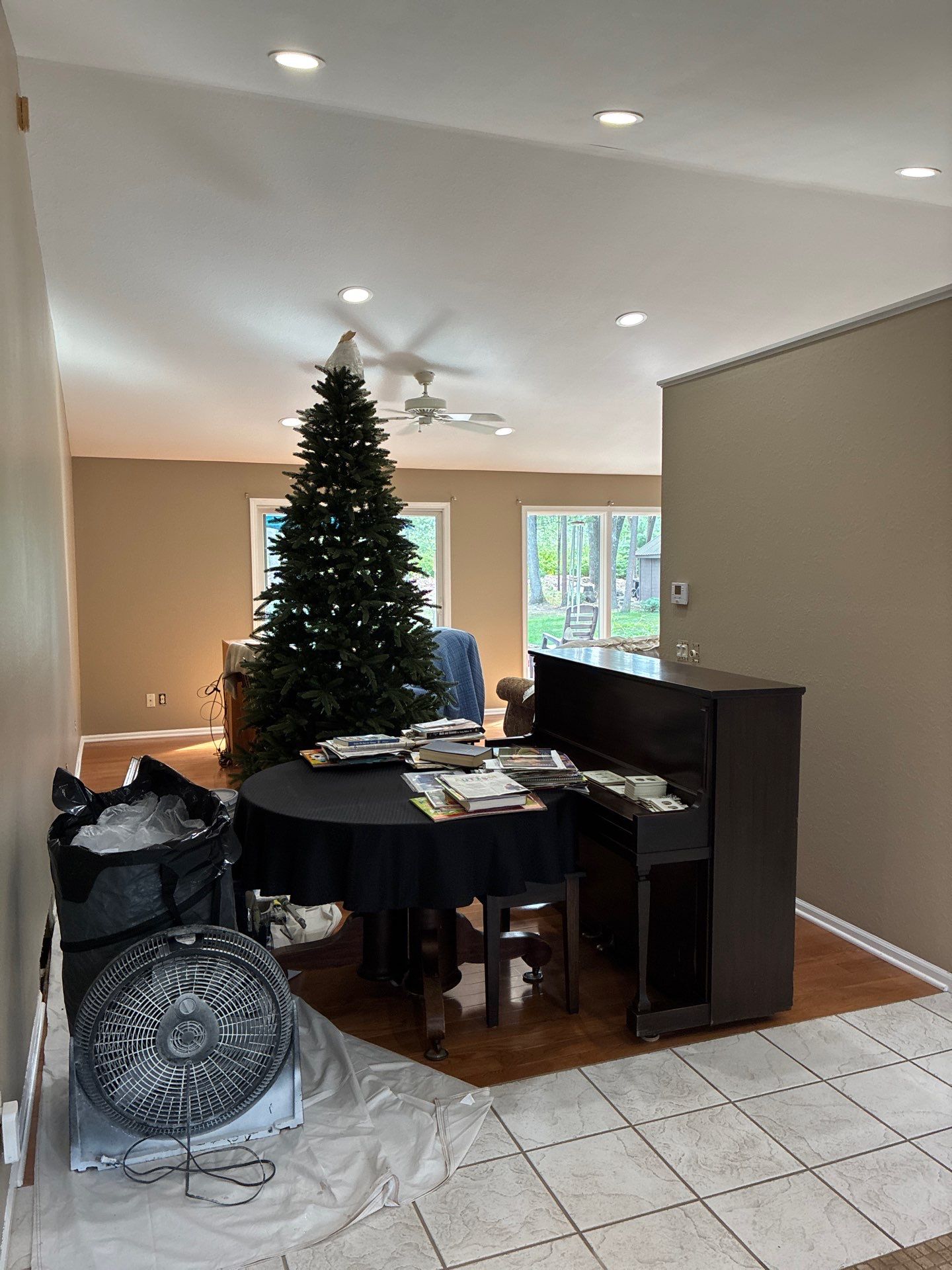 Neutral Interior Wall Repainting and Color Transformation in Whitehall Michigan by Gordon Painting